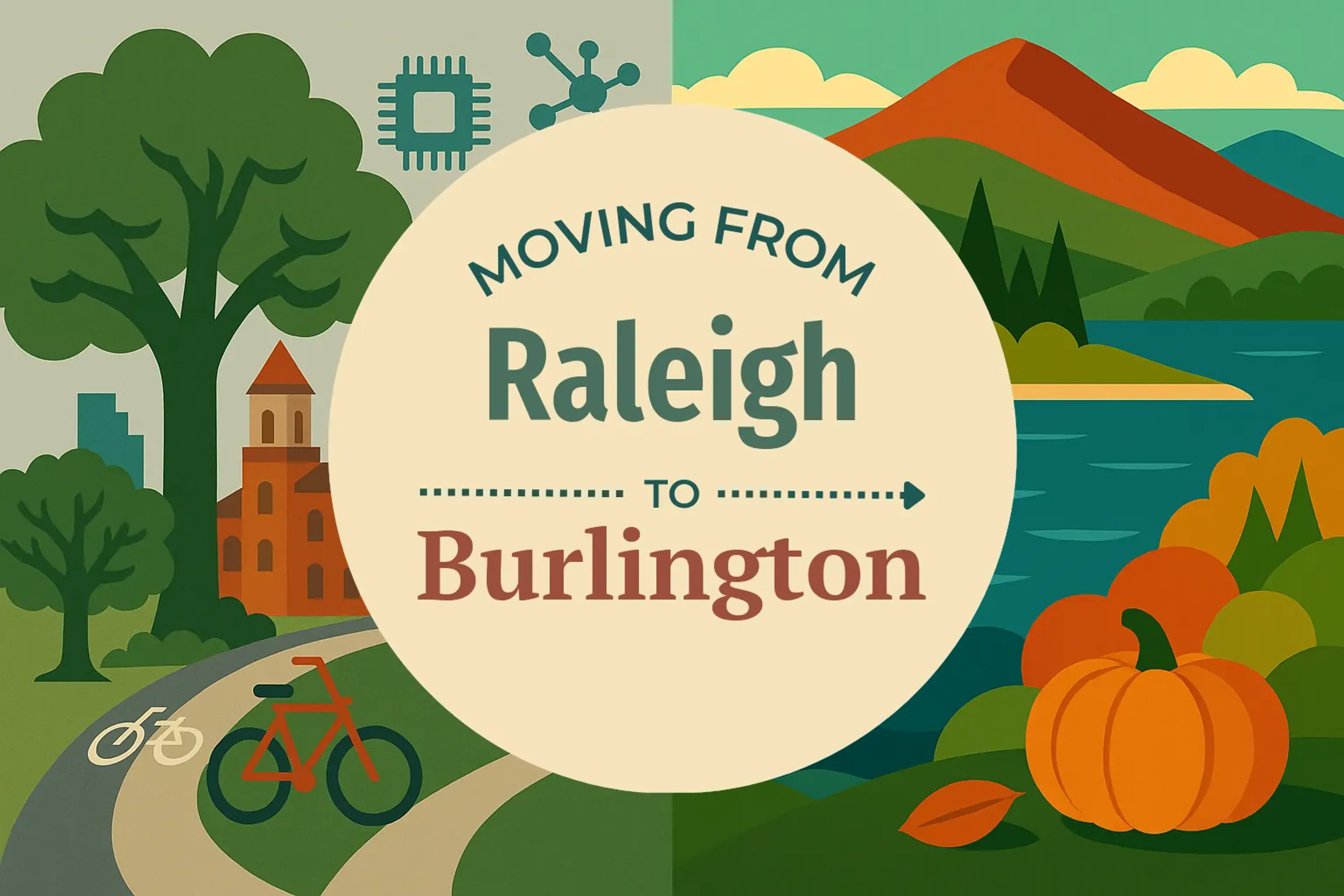Side-by-side comparison of Raleigh to Burlington moving companies