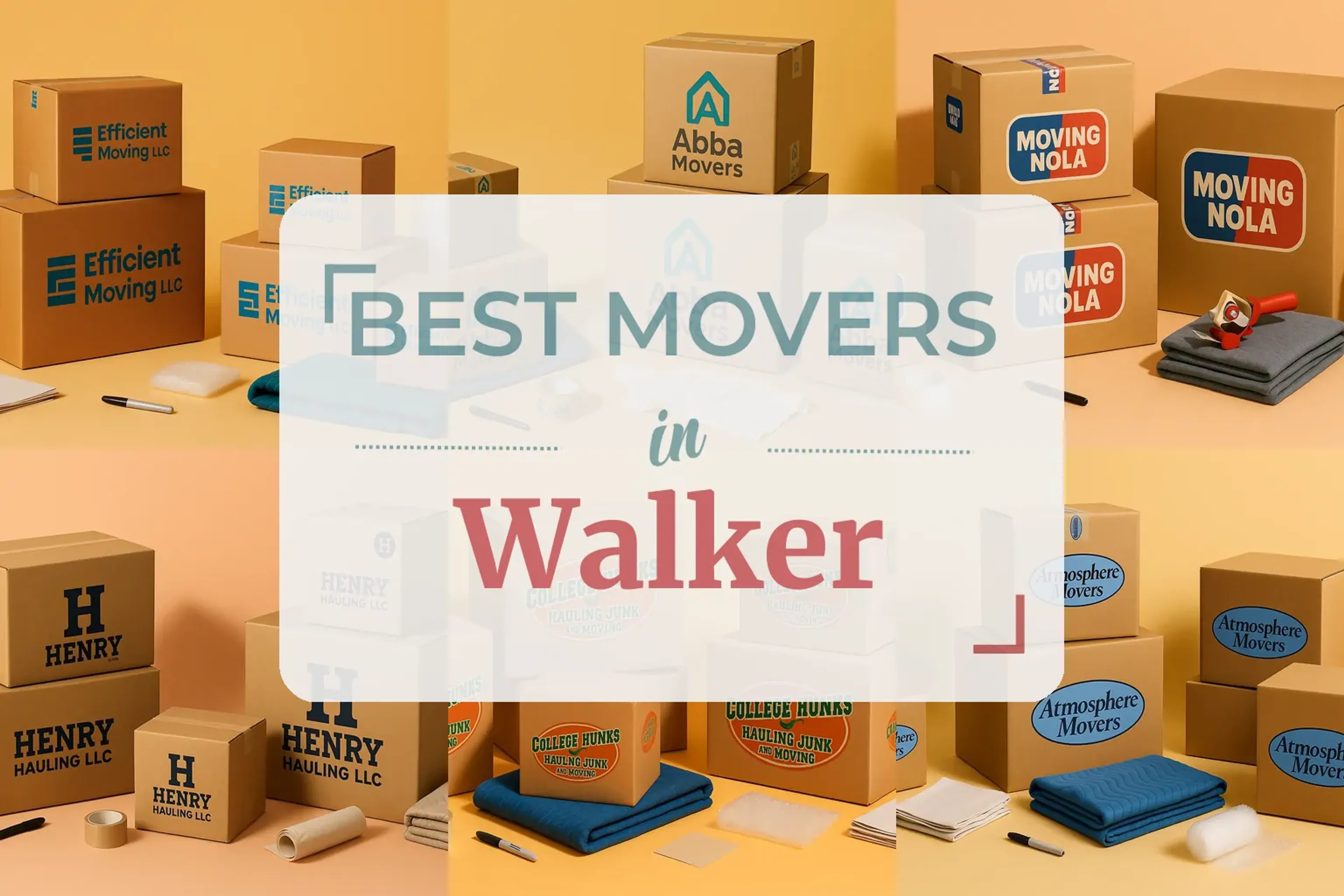 Side-by-side comparison of Walker moving companies