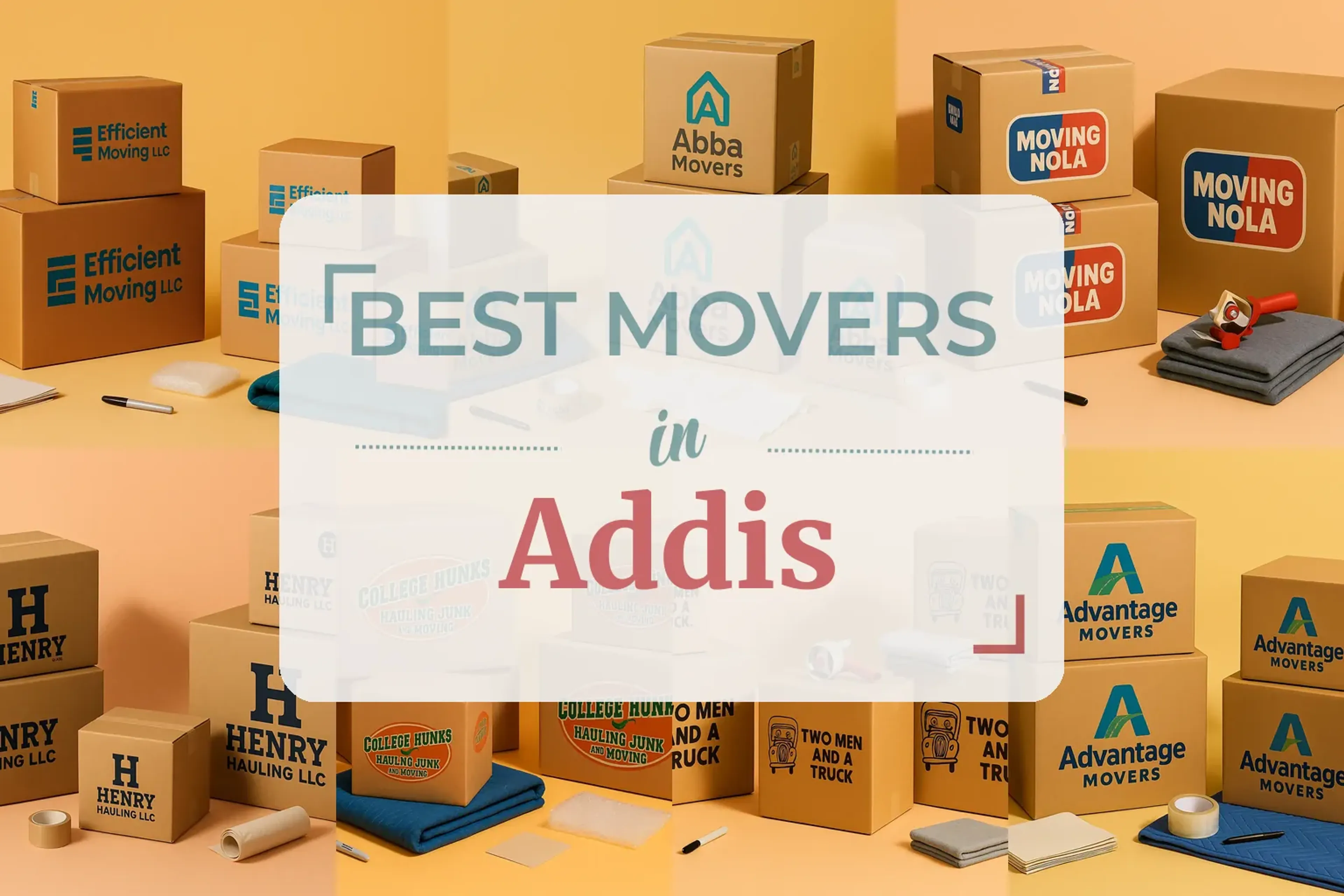 Side-by-side comparison of Addis moving companies