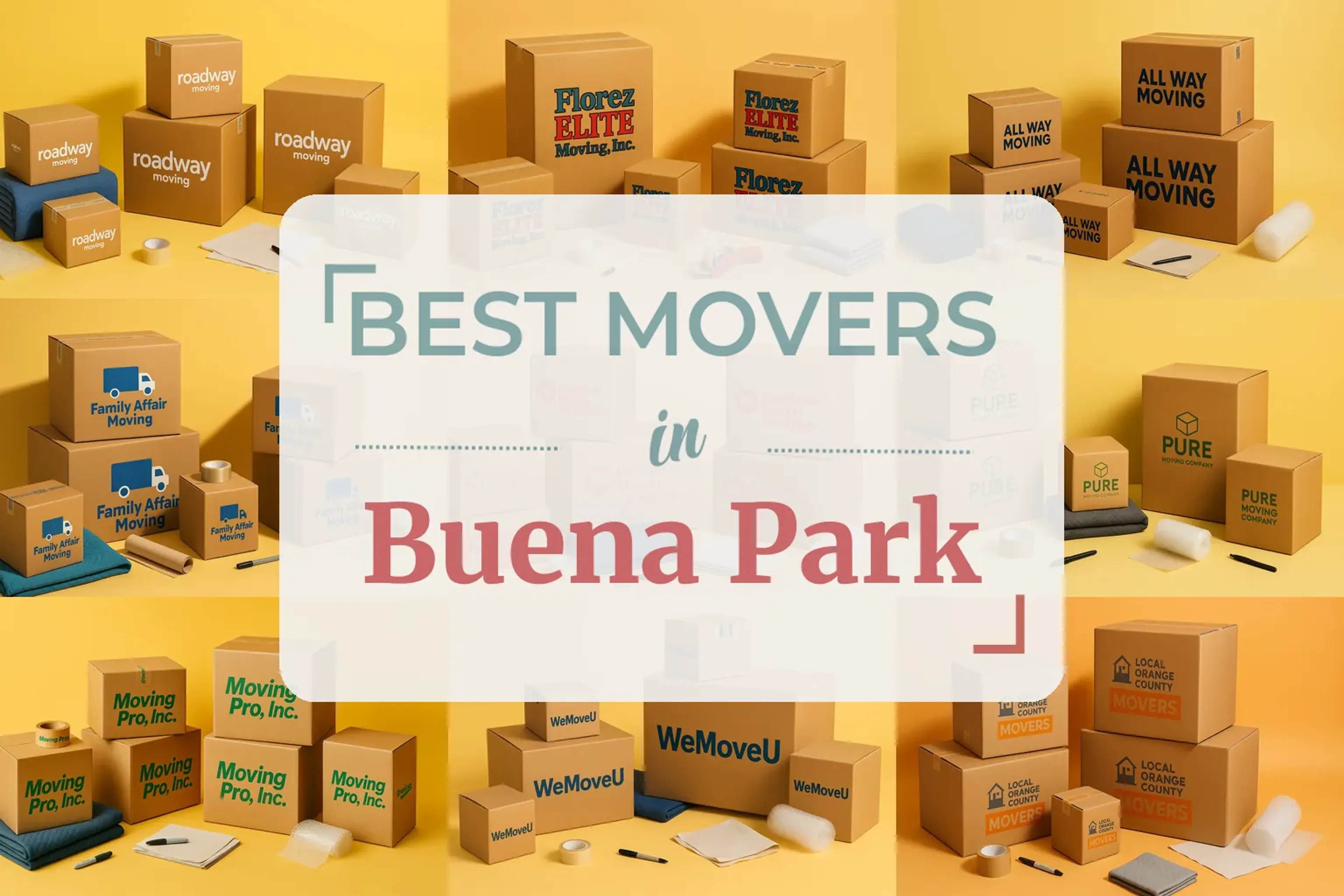 Side-by-side comparison of Buena Park moving companies