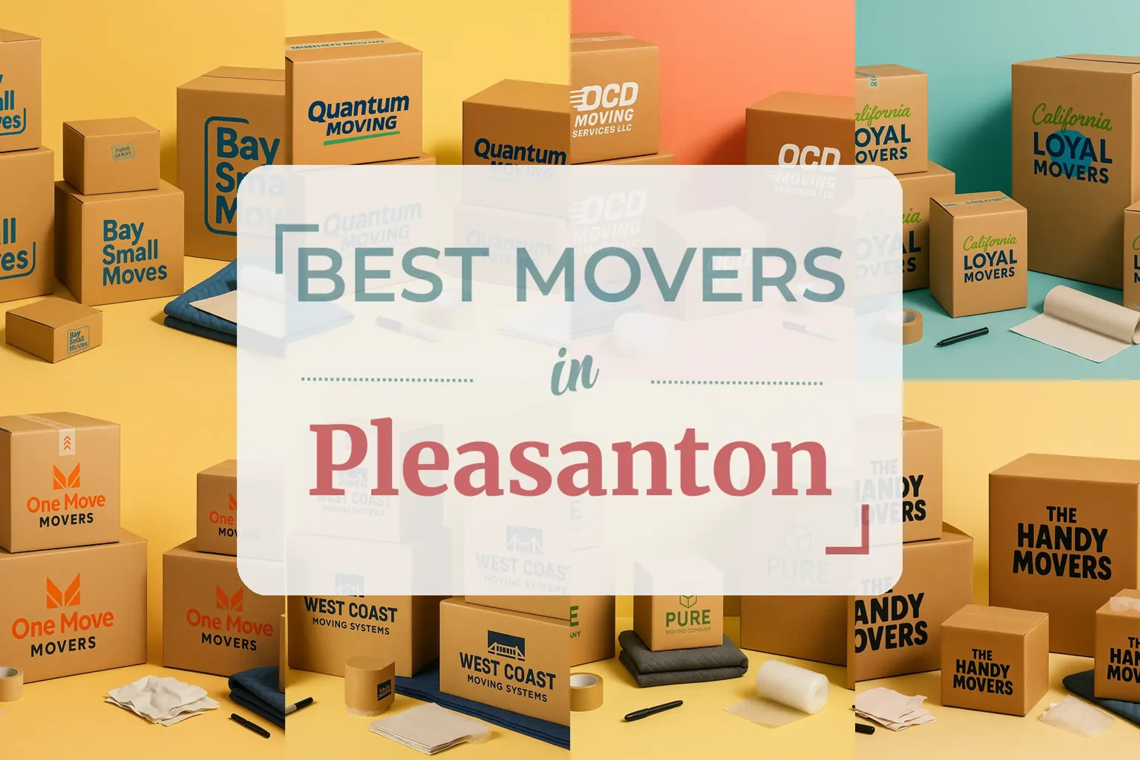 Side-by-side comparison of Pleasanton moving companies