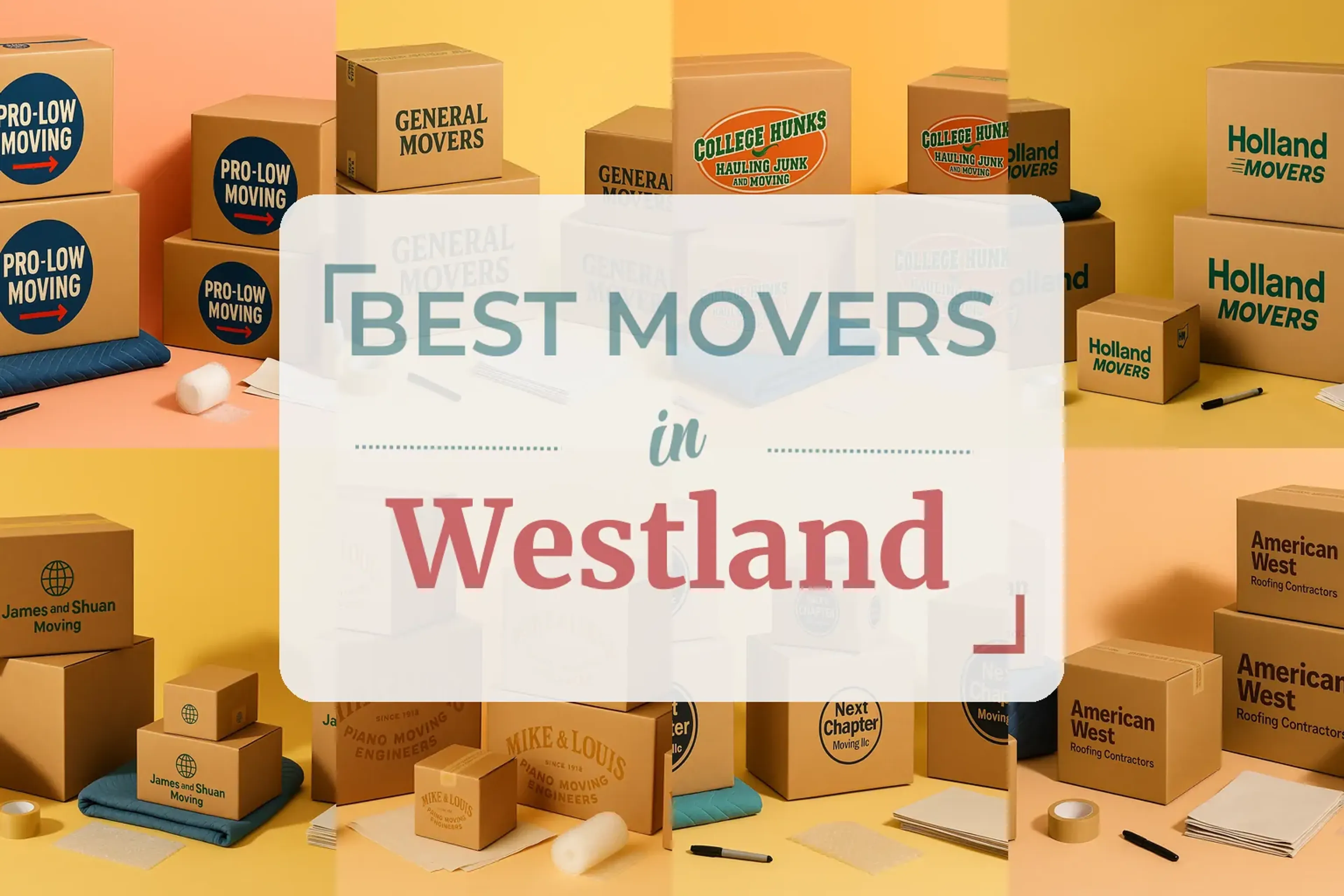 Side-by-side comparison of Westland moving companies