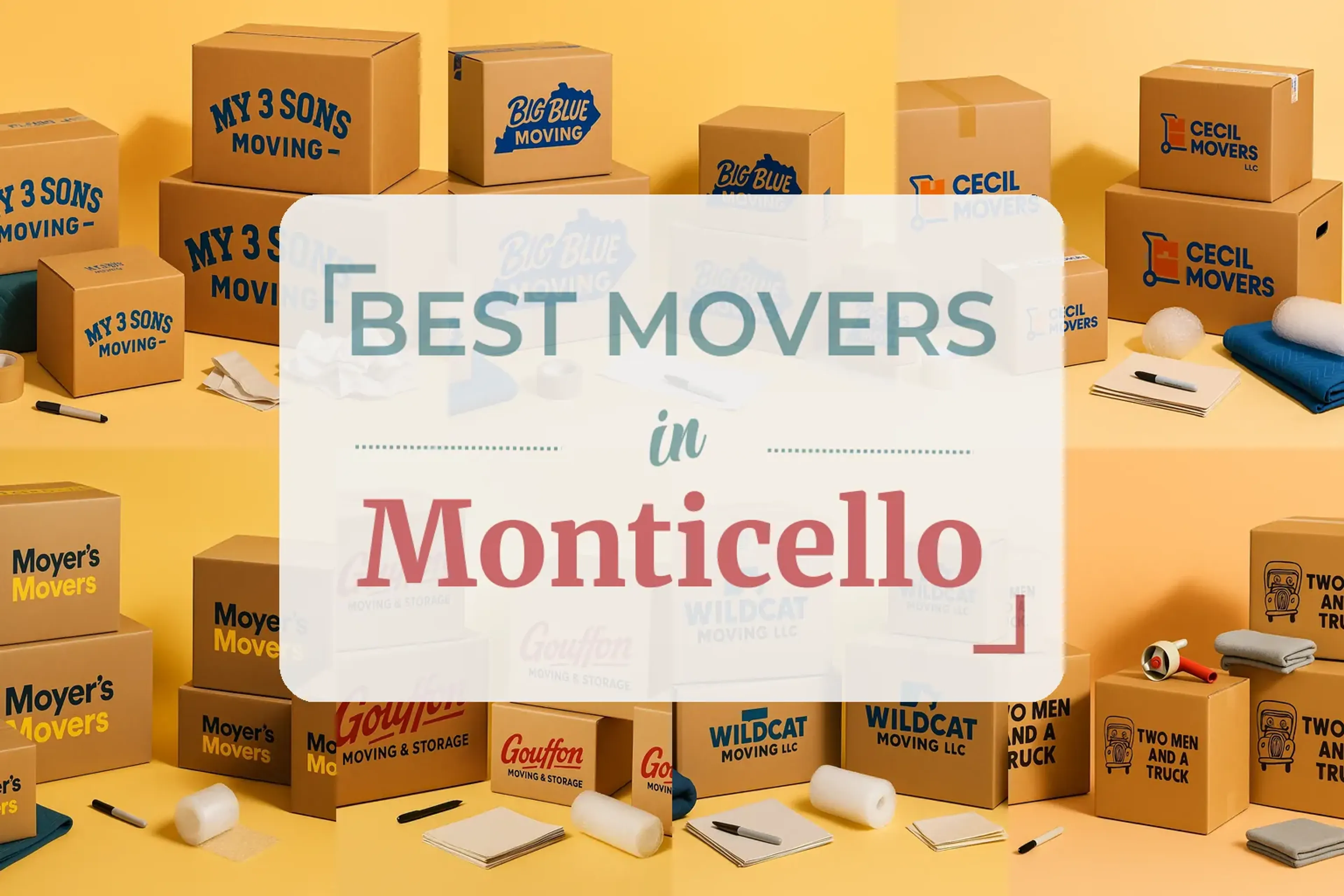 Side-by-side comparison of Monticello moving companies