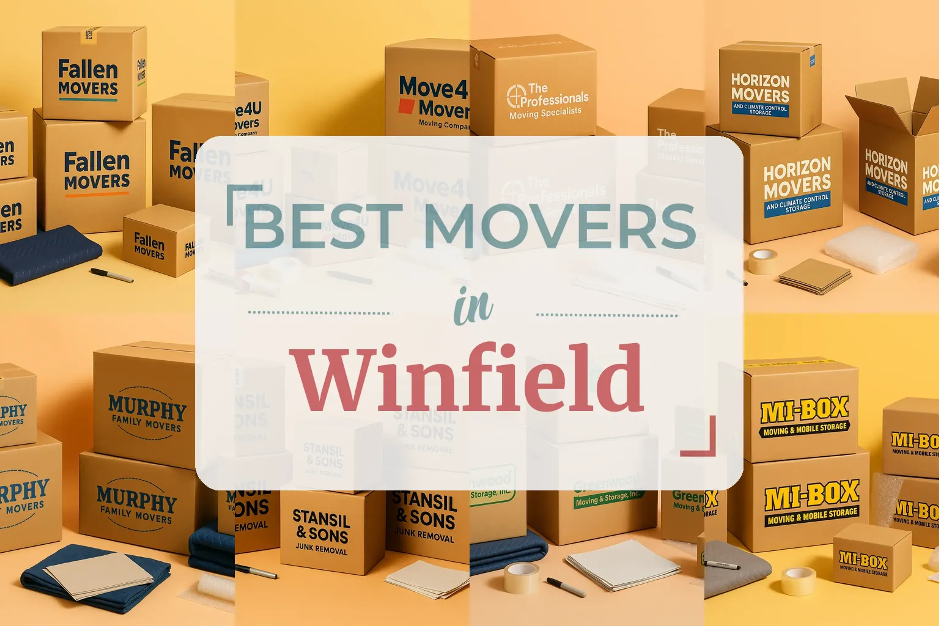 Side-by-side comparison of Winfield moving companies