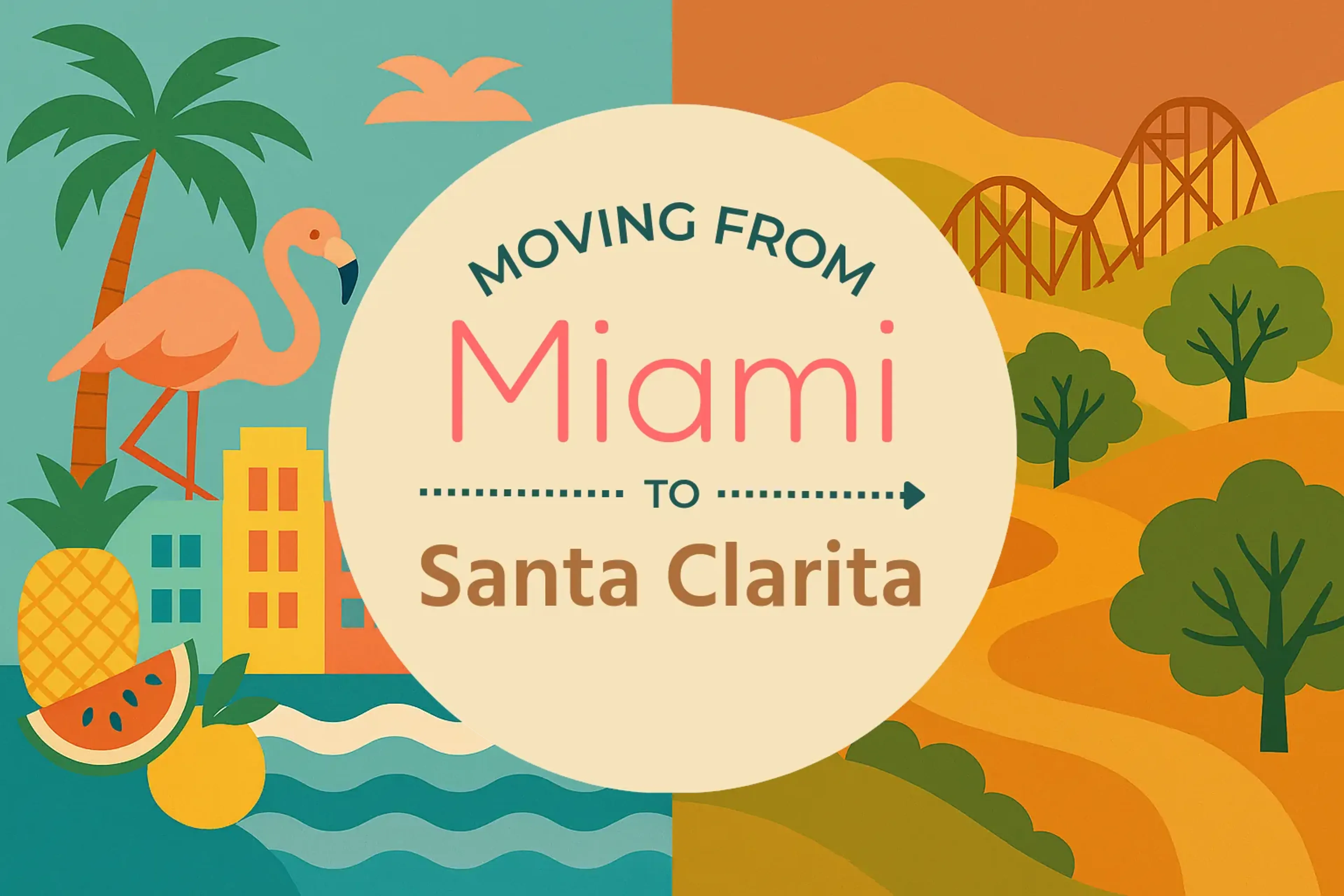 Side-by-side comparison of Miami to Santa Clarita moving companies