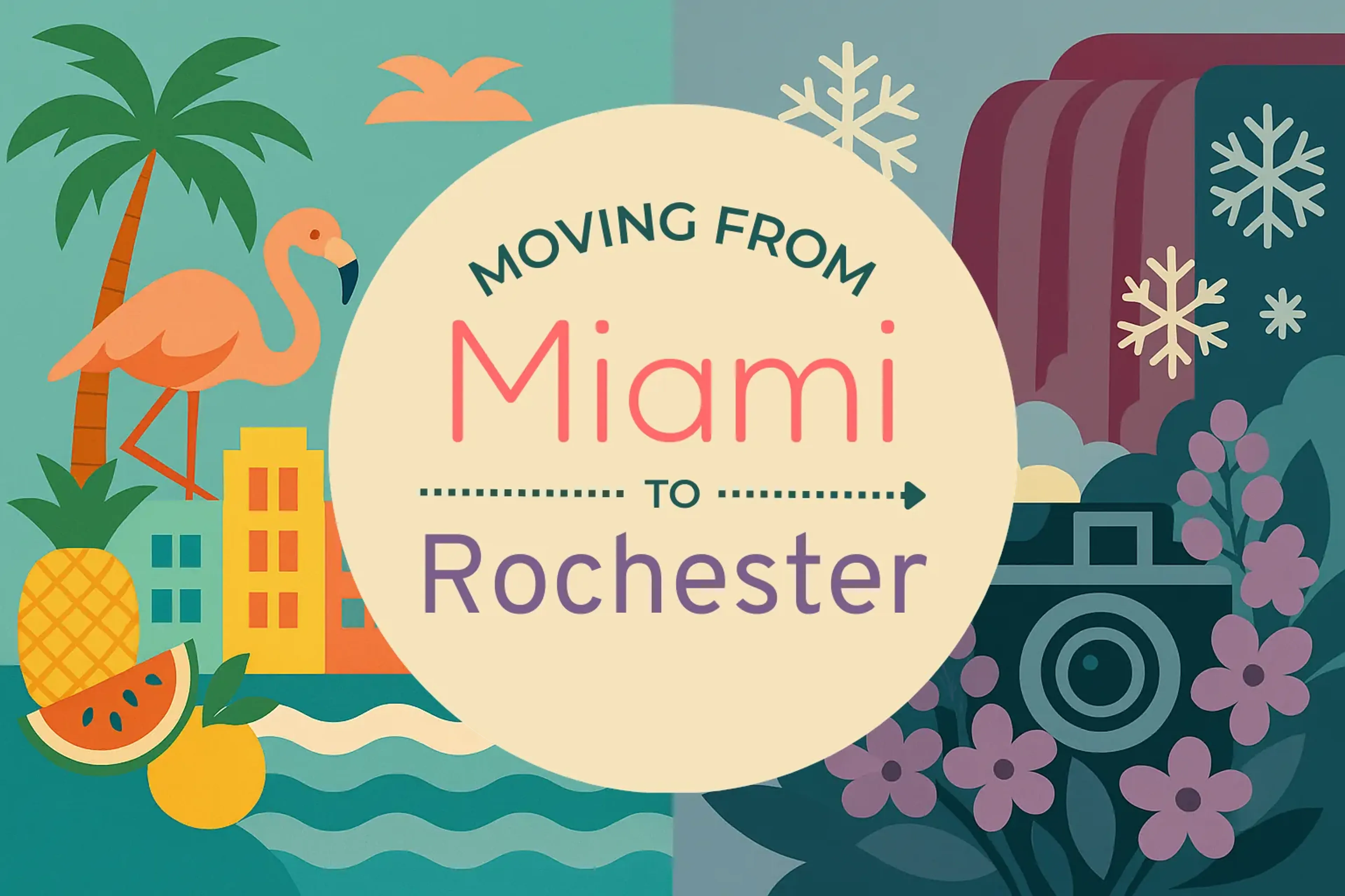 Side-by-side comparison of Miami to Rochester moving companies