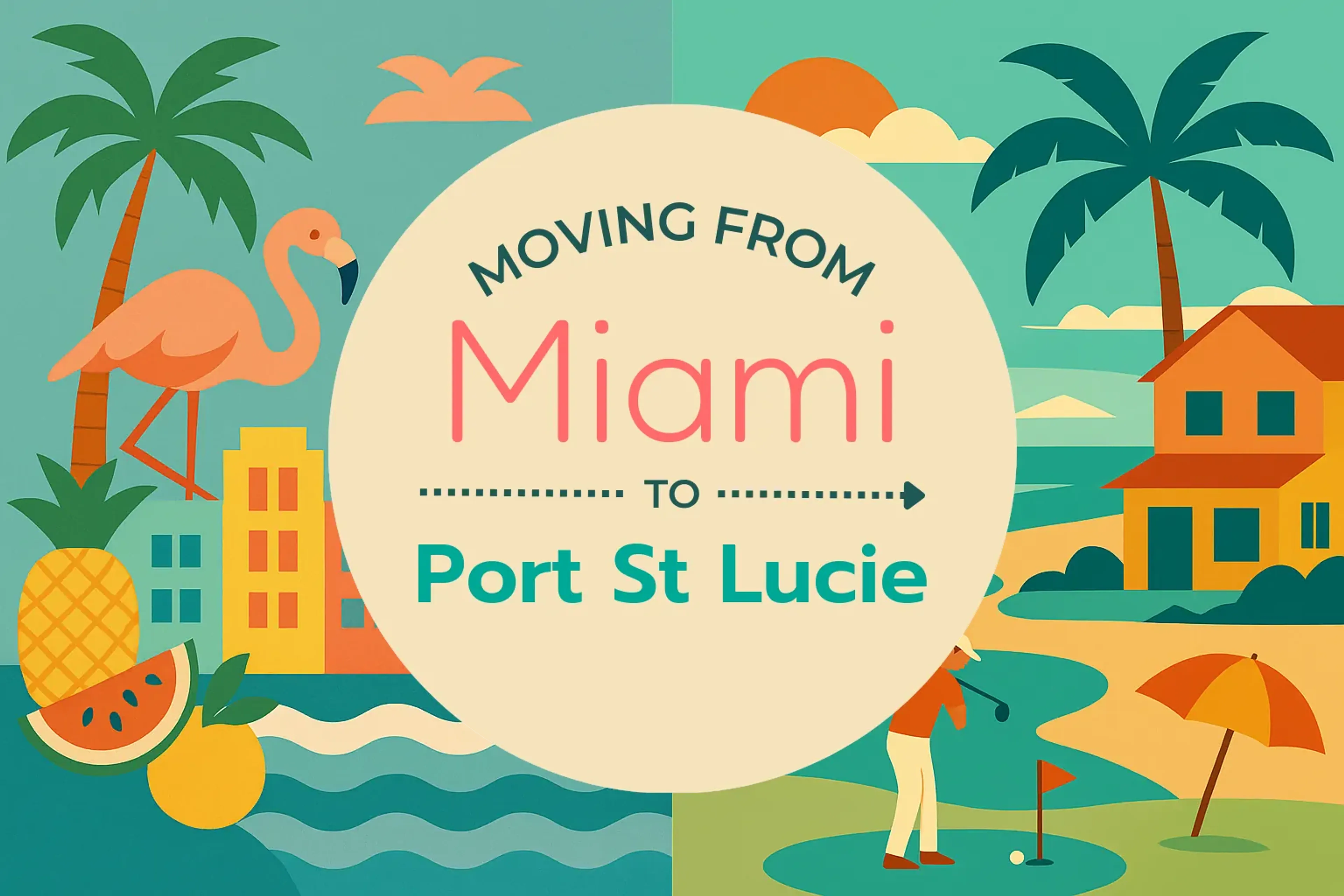 Side-by-side comparison of Miami to Port St. Lucie moving companies