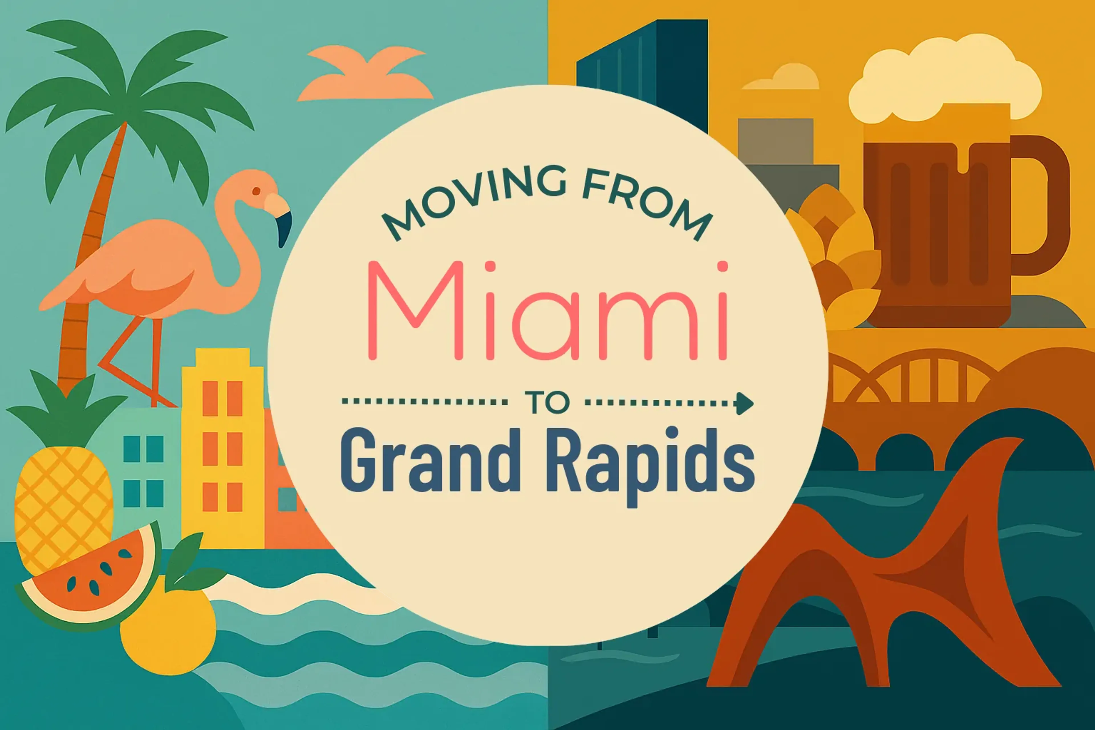 Side-by-side comparison of Miami to Grand Rapids moving companies