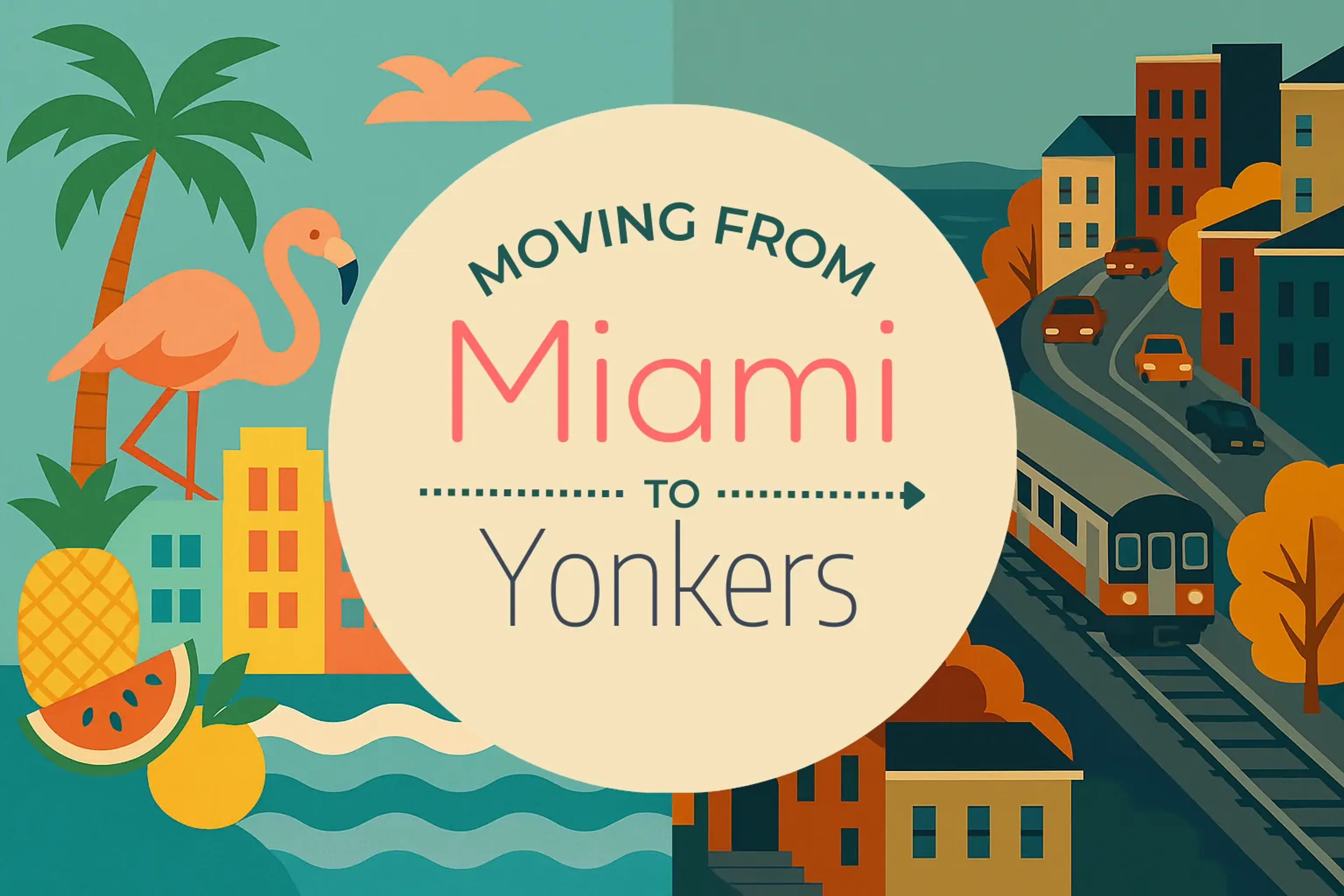 Side-by-side comparison of Miami to Yonkers moving companies