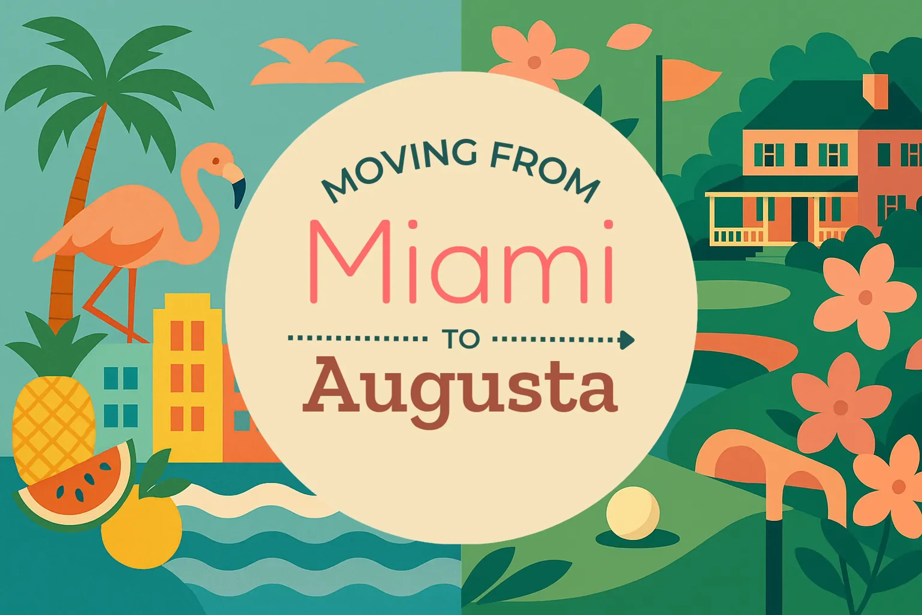 Side-by-side comparison of Miami to Augusta moving companies