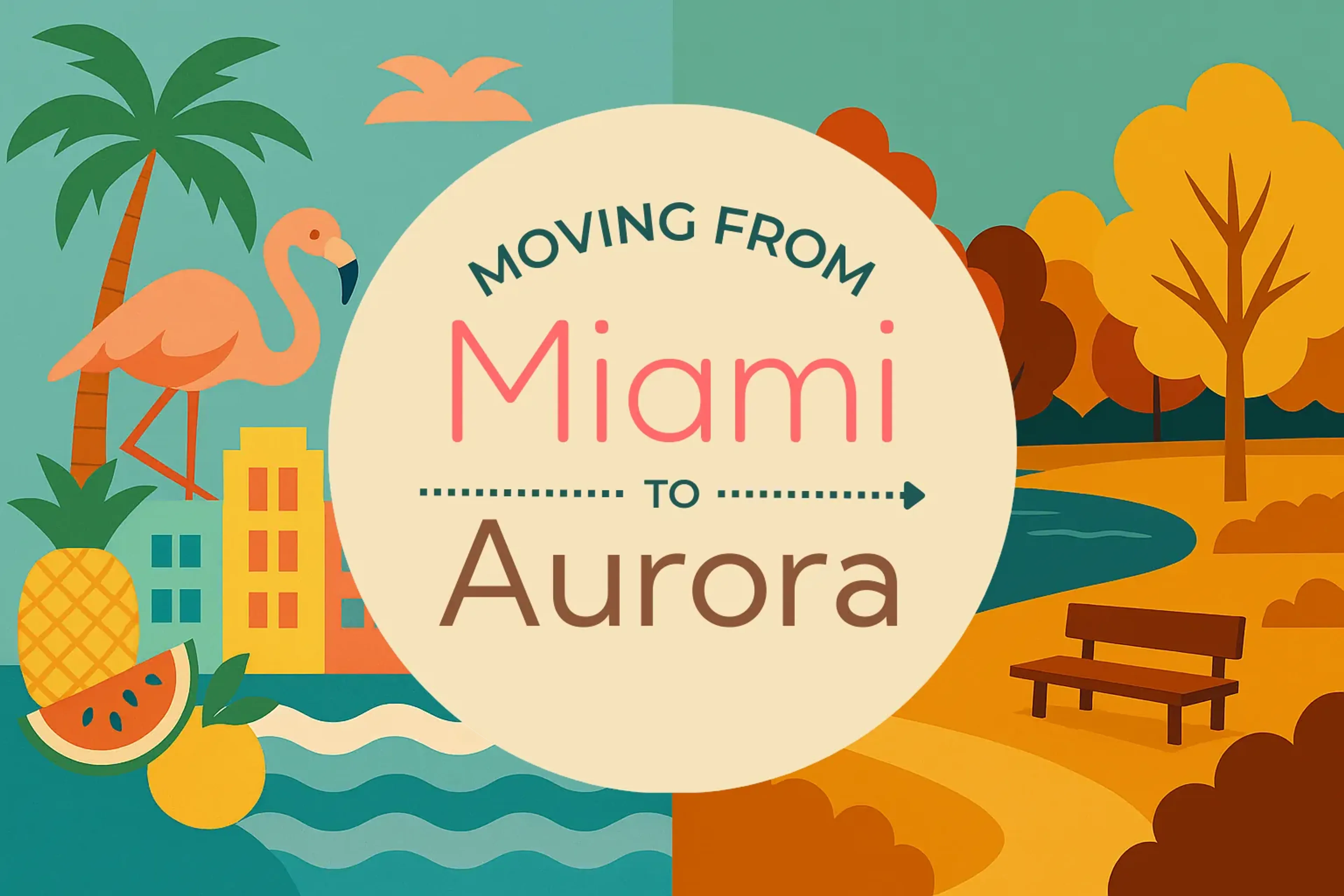 Side-by-side comparison of Miami to Aurora moving companies