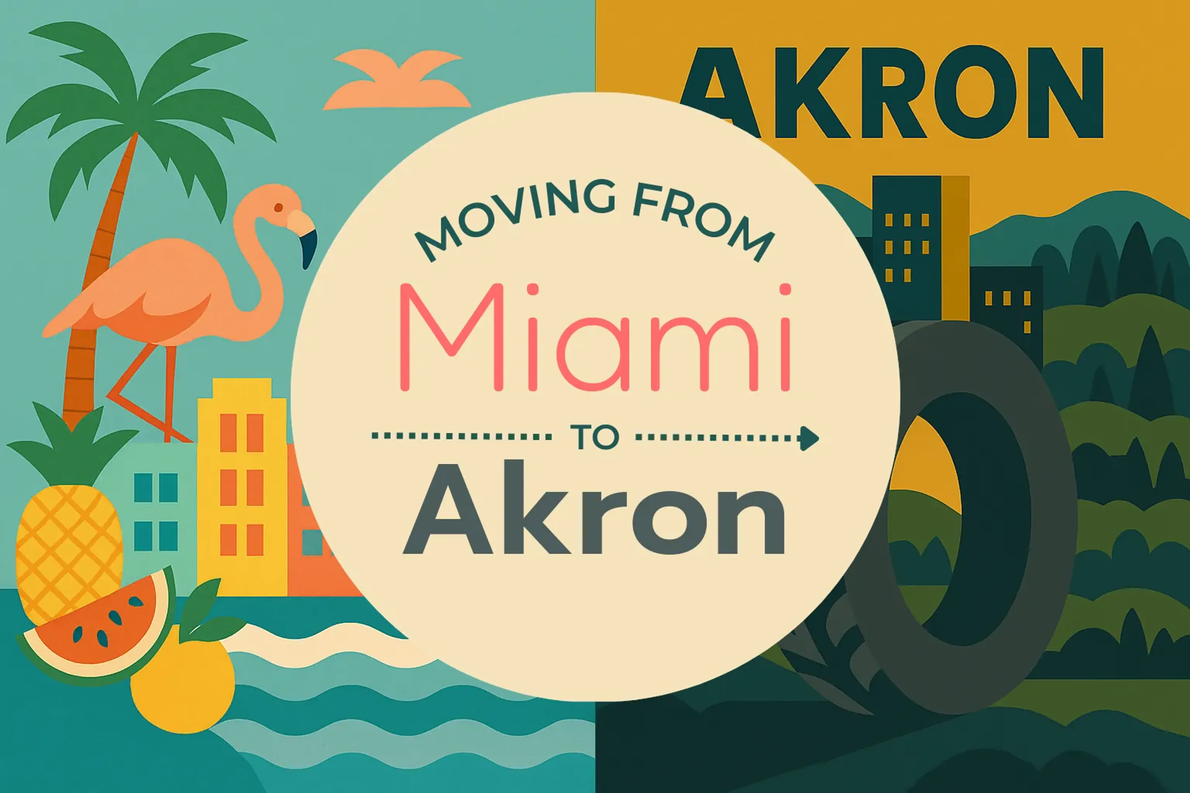Side-by-side comparison of Miami to Akron moving companies