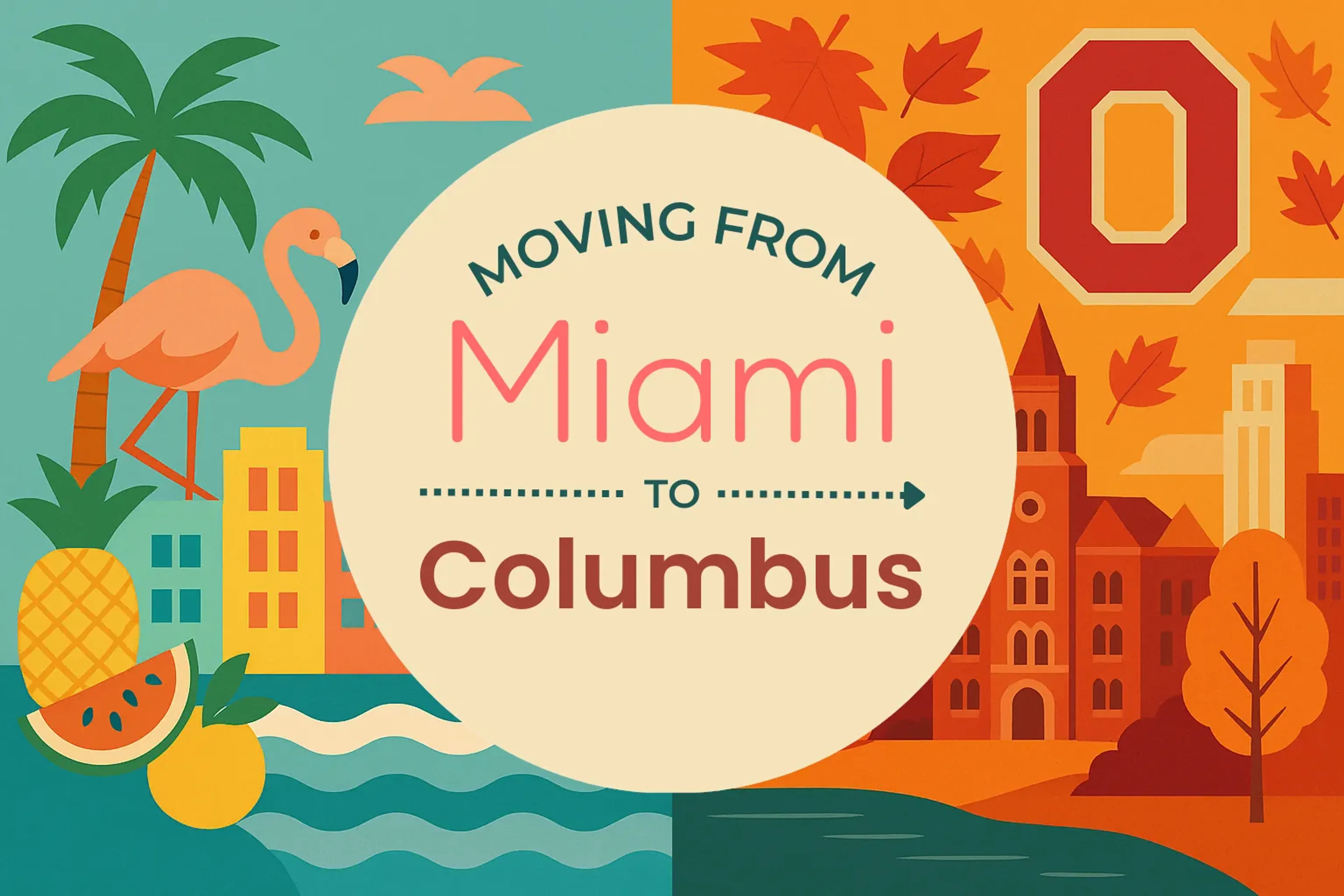 Side-by-side comparison of Miami to Columbus moving companies