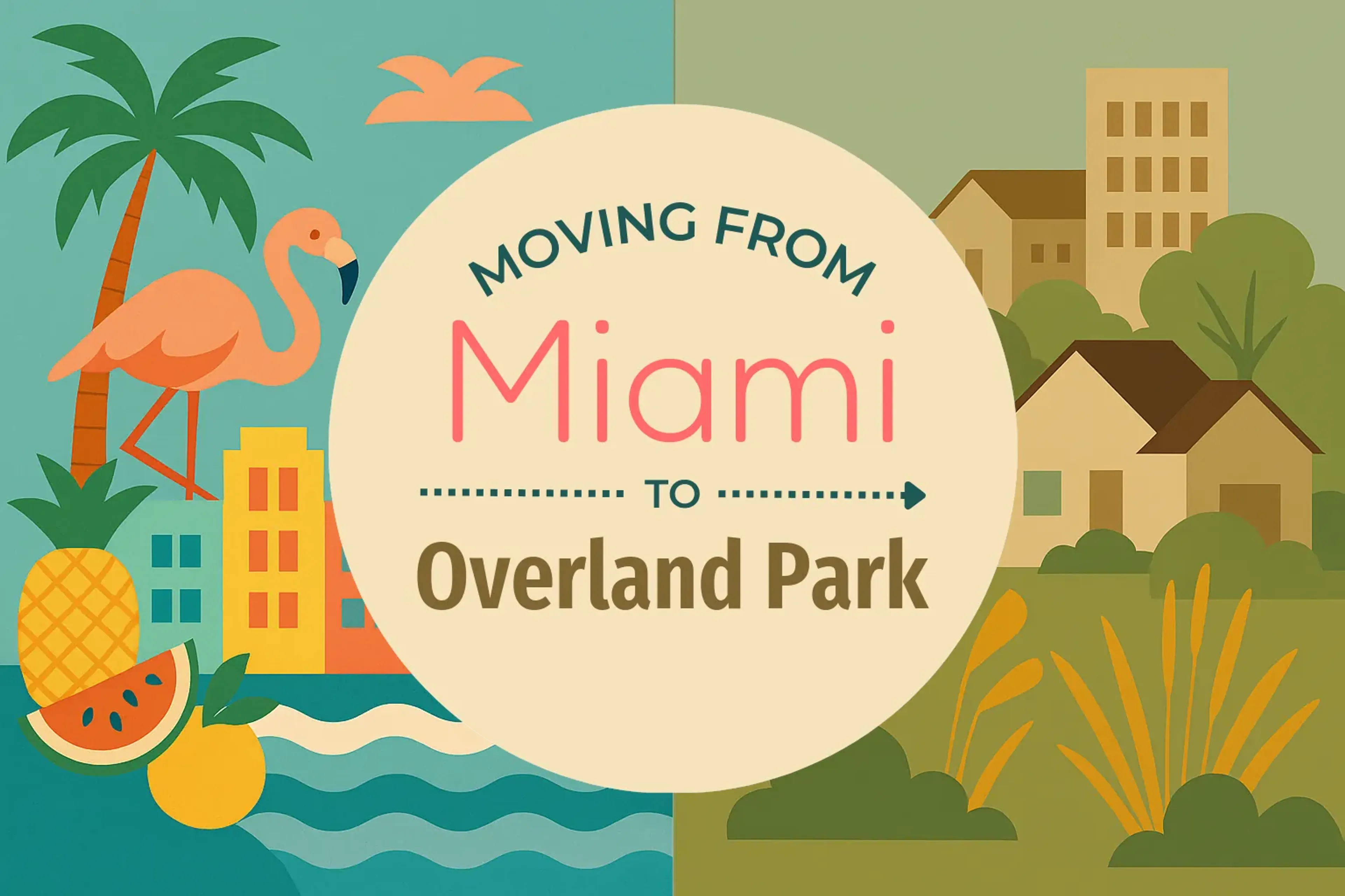 Side-by-side comparison of Miami to Overland Park moving companies