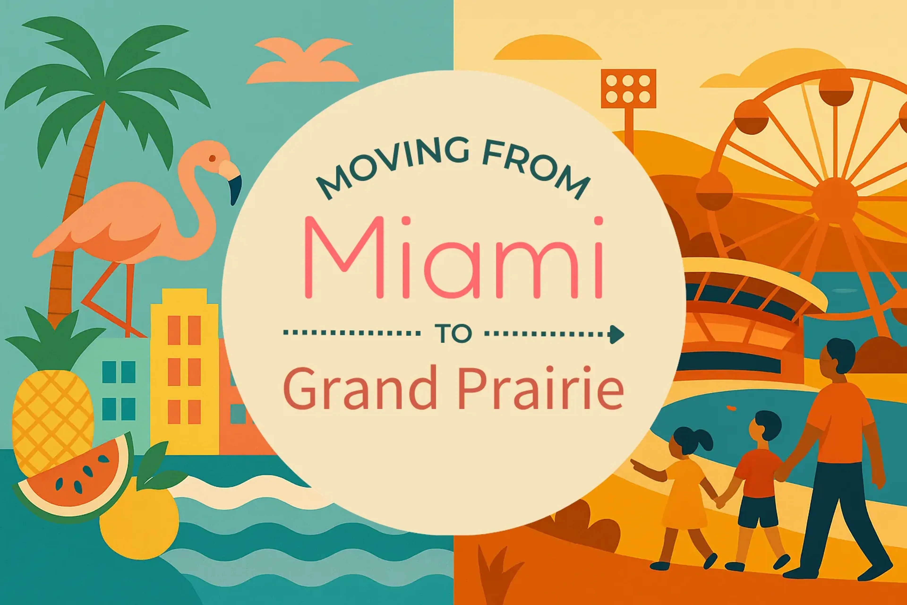 Side-by-side comparison of Miami to Grand Prairie moving companies