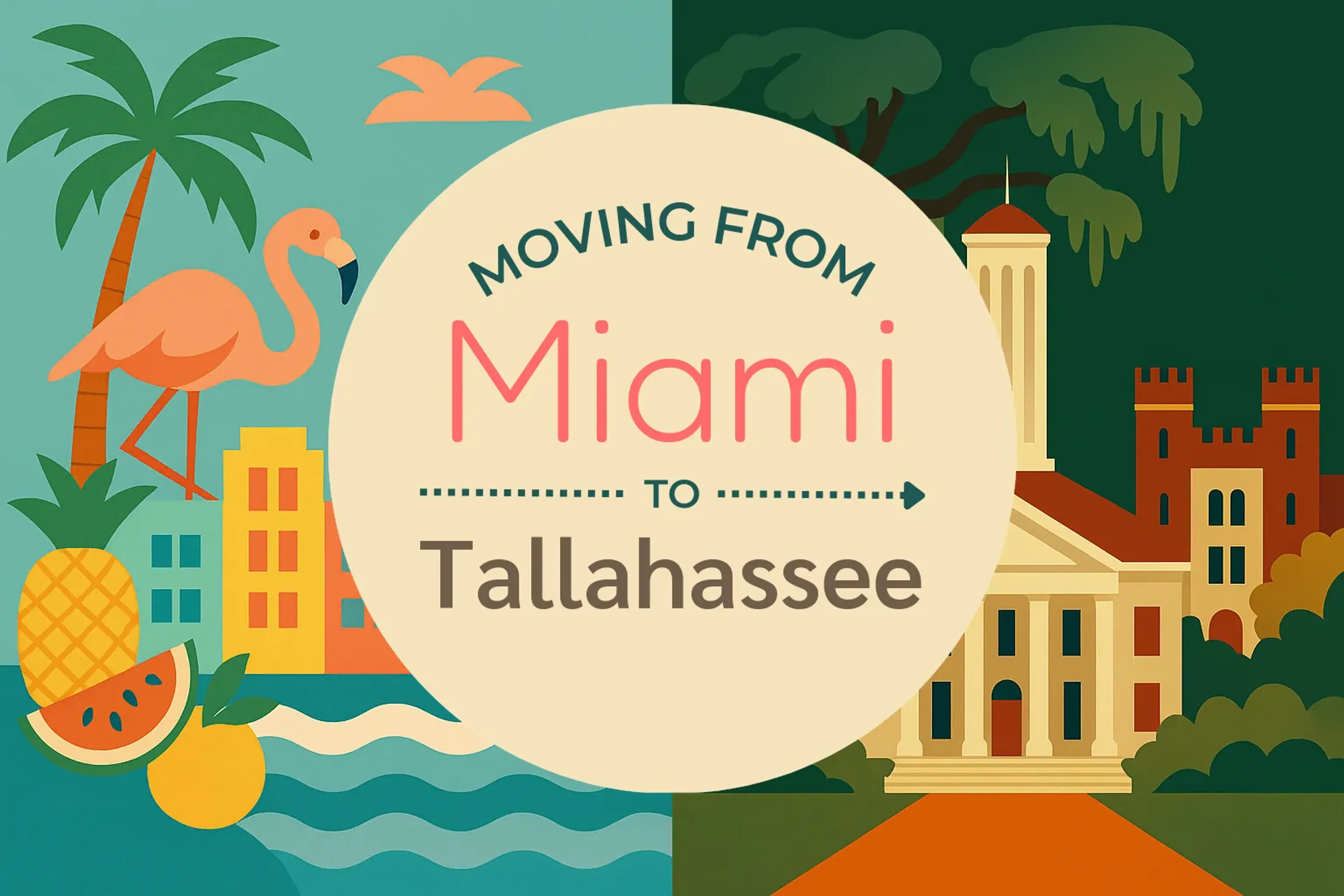 Side-by-side comparison of Miami to Tallahassee moving companies