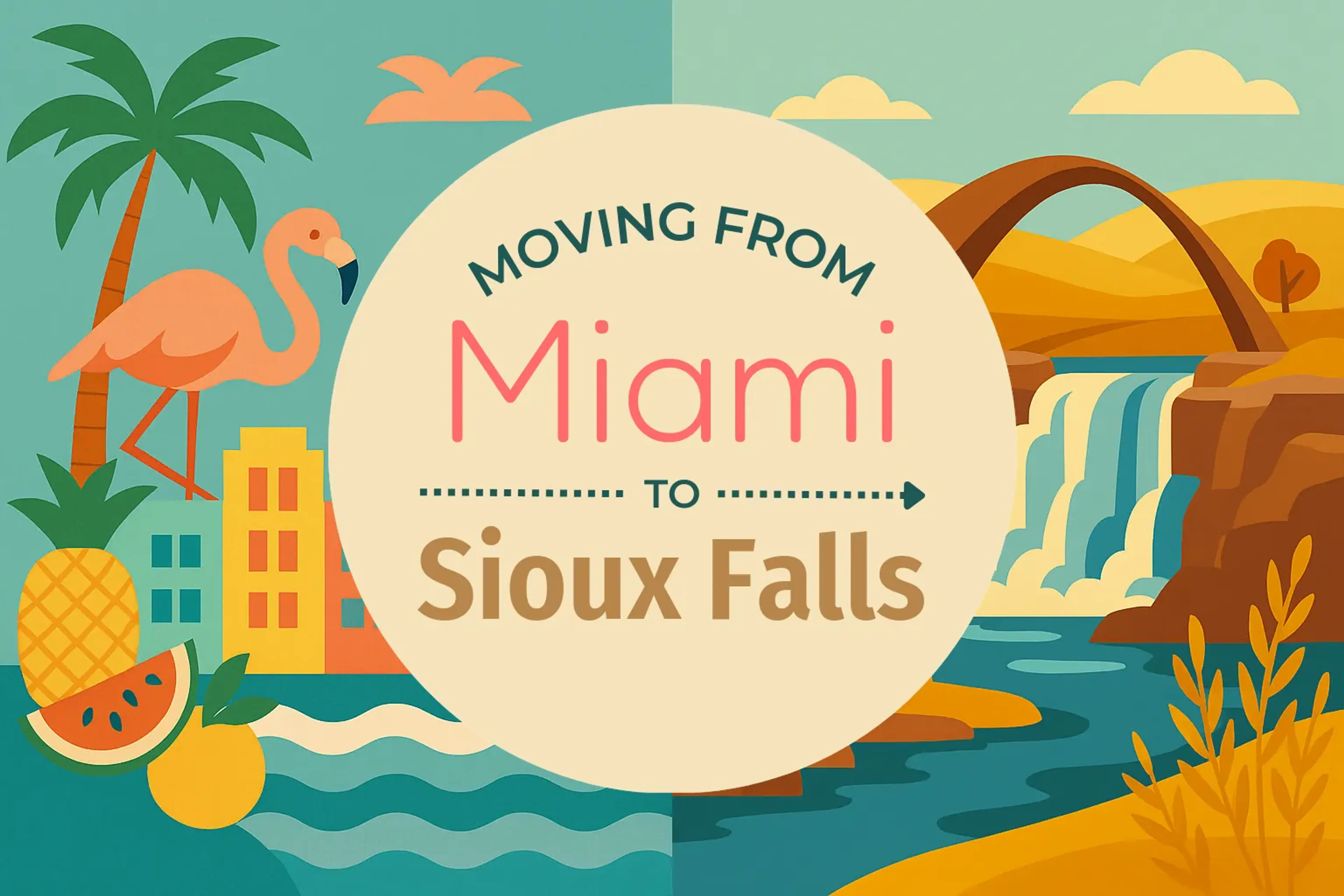Side-by-side comparison of Miami to Sioux Falls moving companies