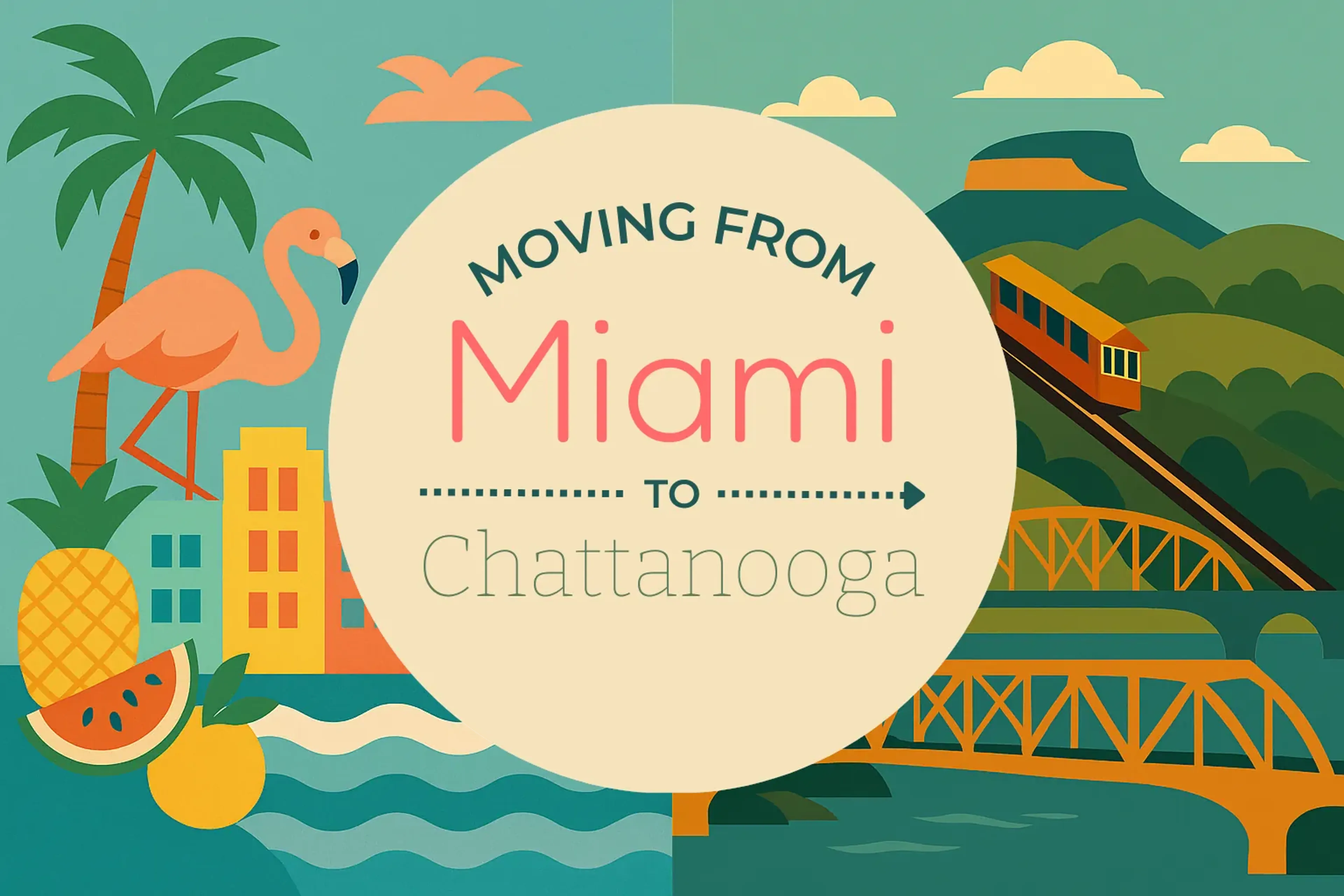 Side-by-side comparison of Miami to Chattanooga moving companies