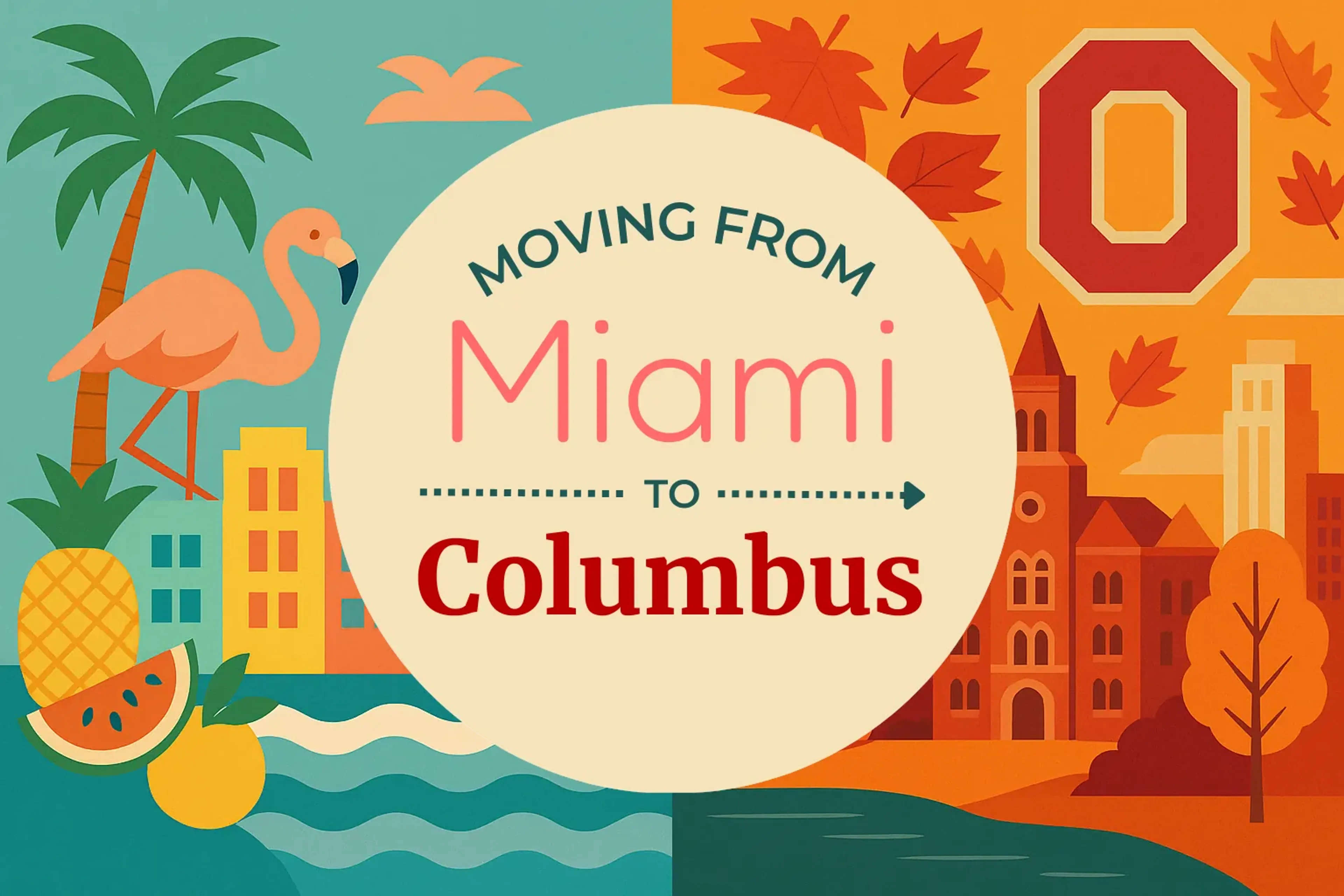 Side-by-side comparison of Miami to Columbus moving companies