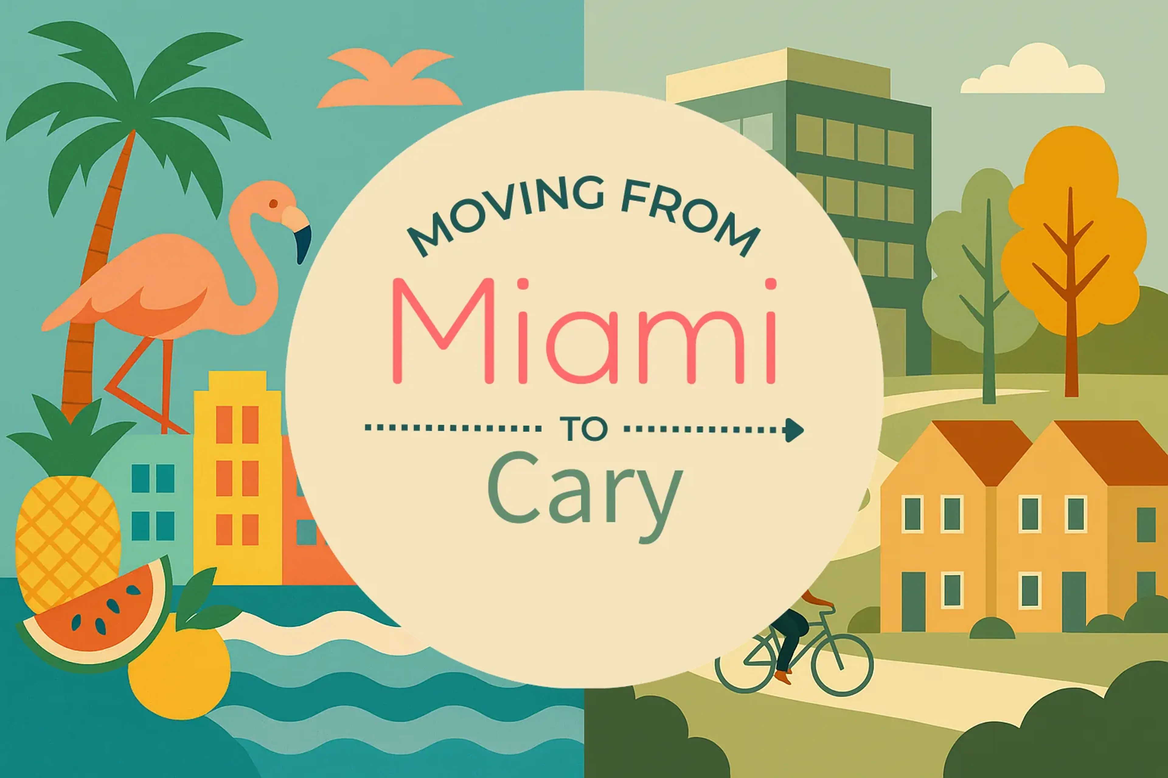 Side-by-side comparison of Miami to Cary moving companies