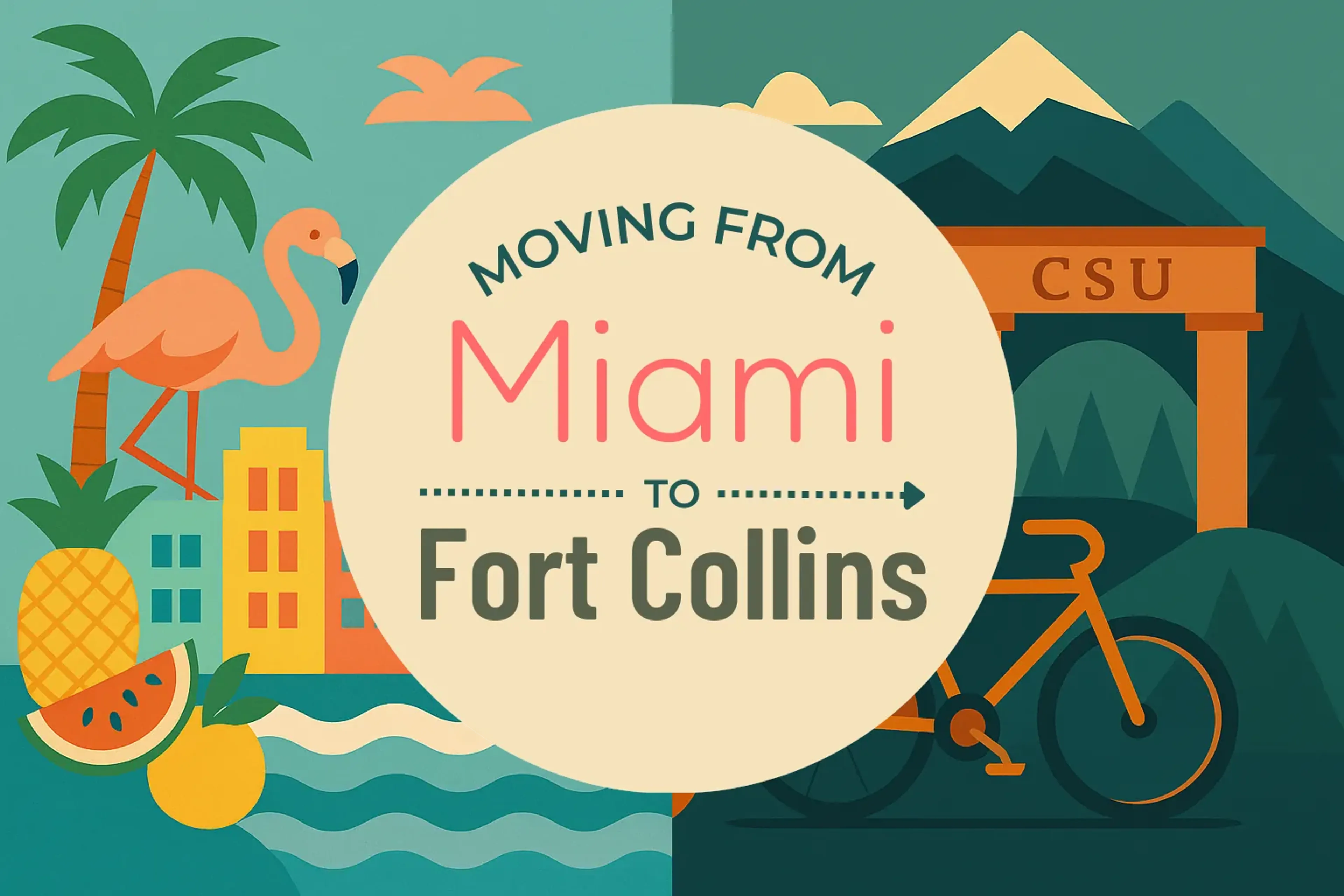 Side-by-side comparison of Miami to Fort Collins moving companies