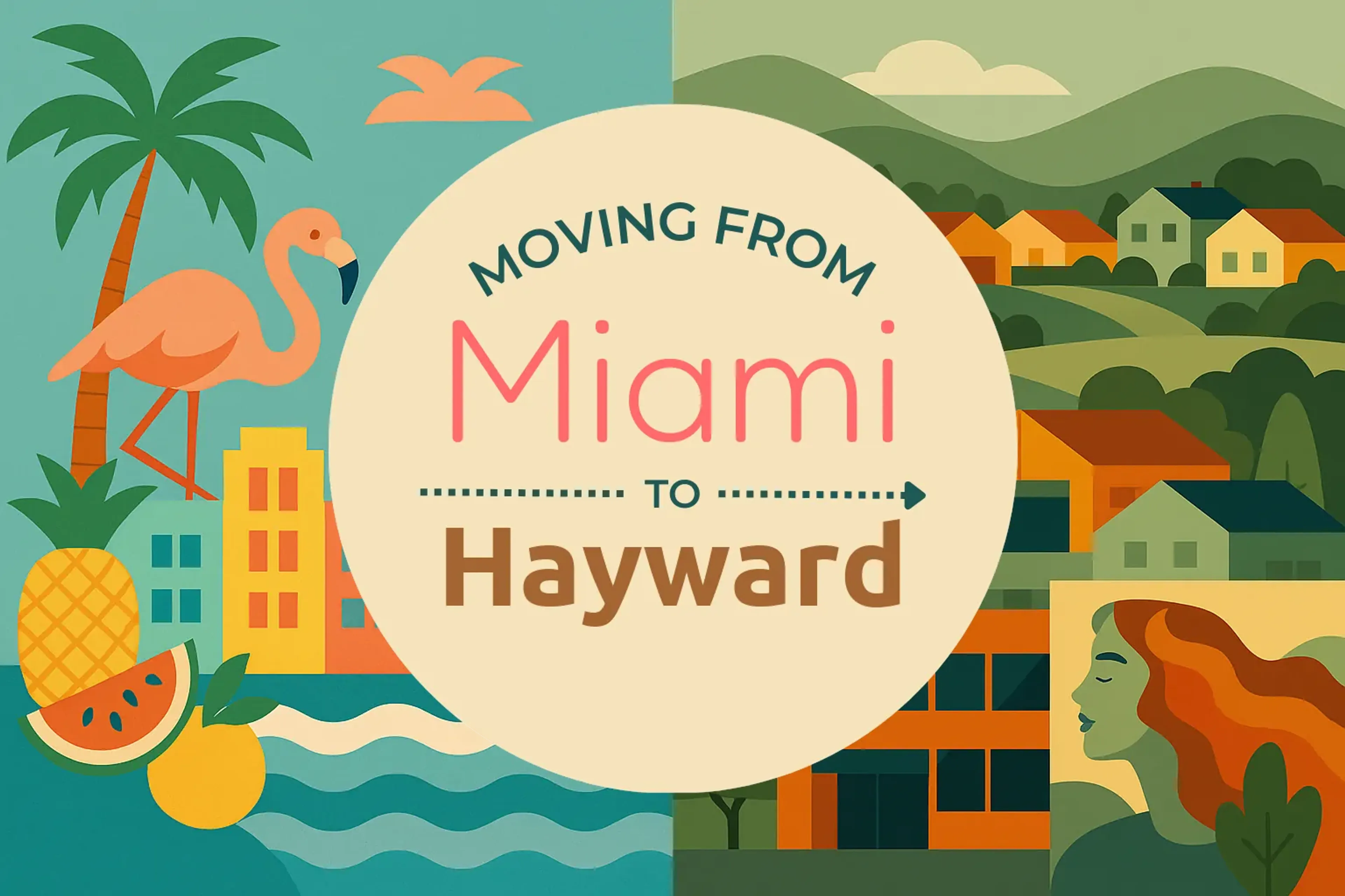 Side-by-side comparison of Miami to Hayward moving companies
