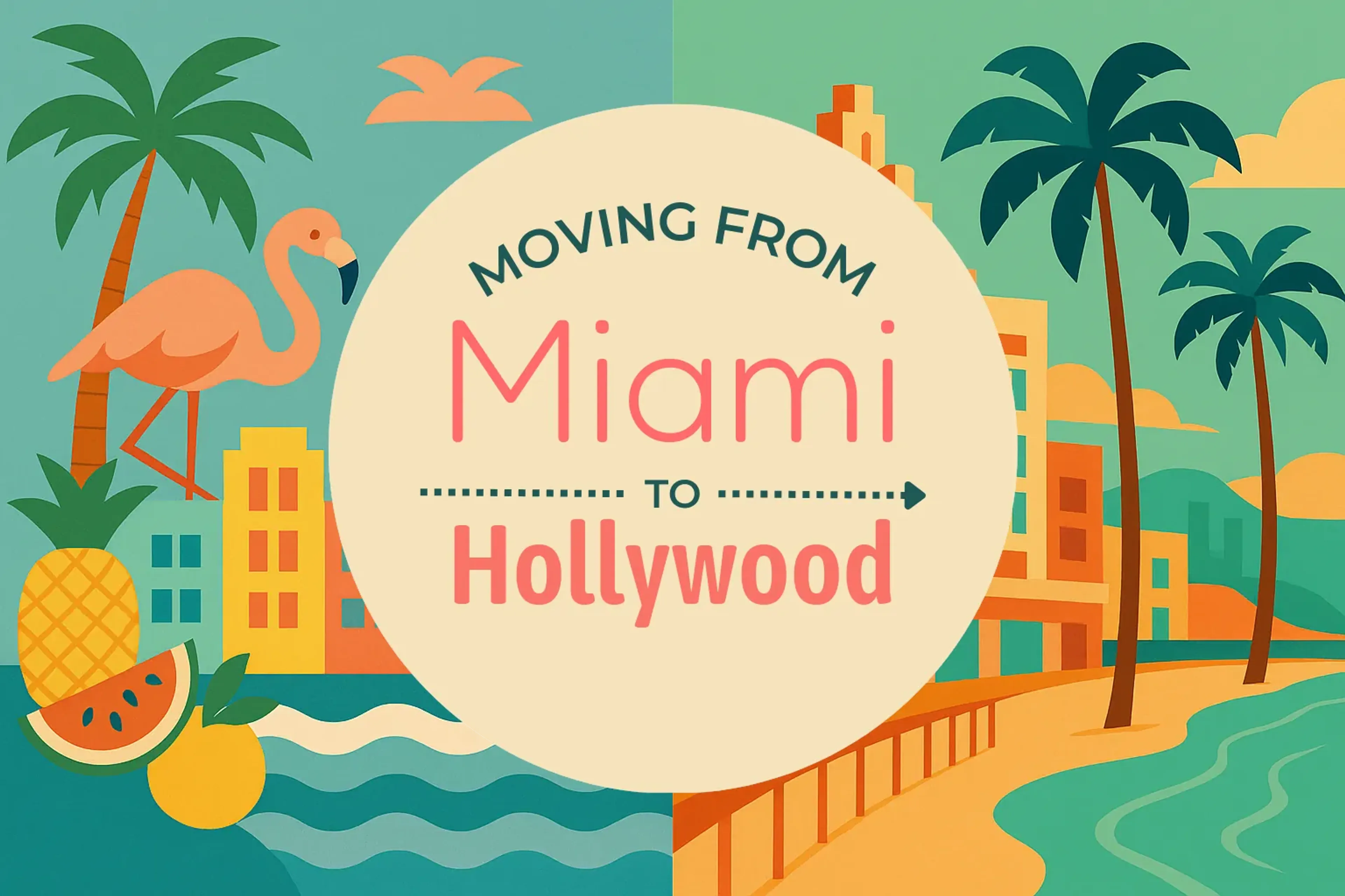 Side-by-side comparison of Miami to Hollywood moving companies