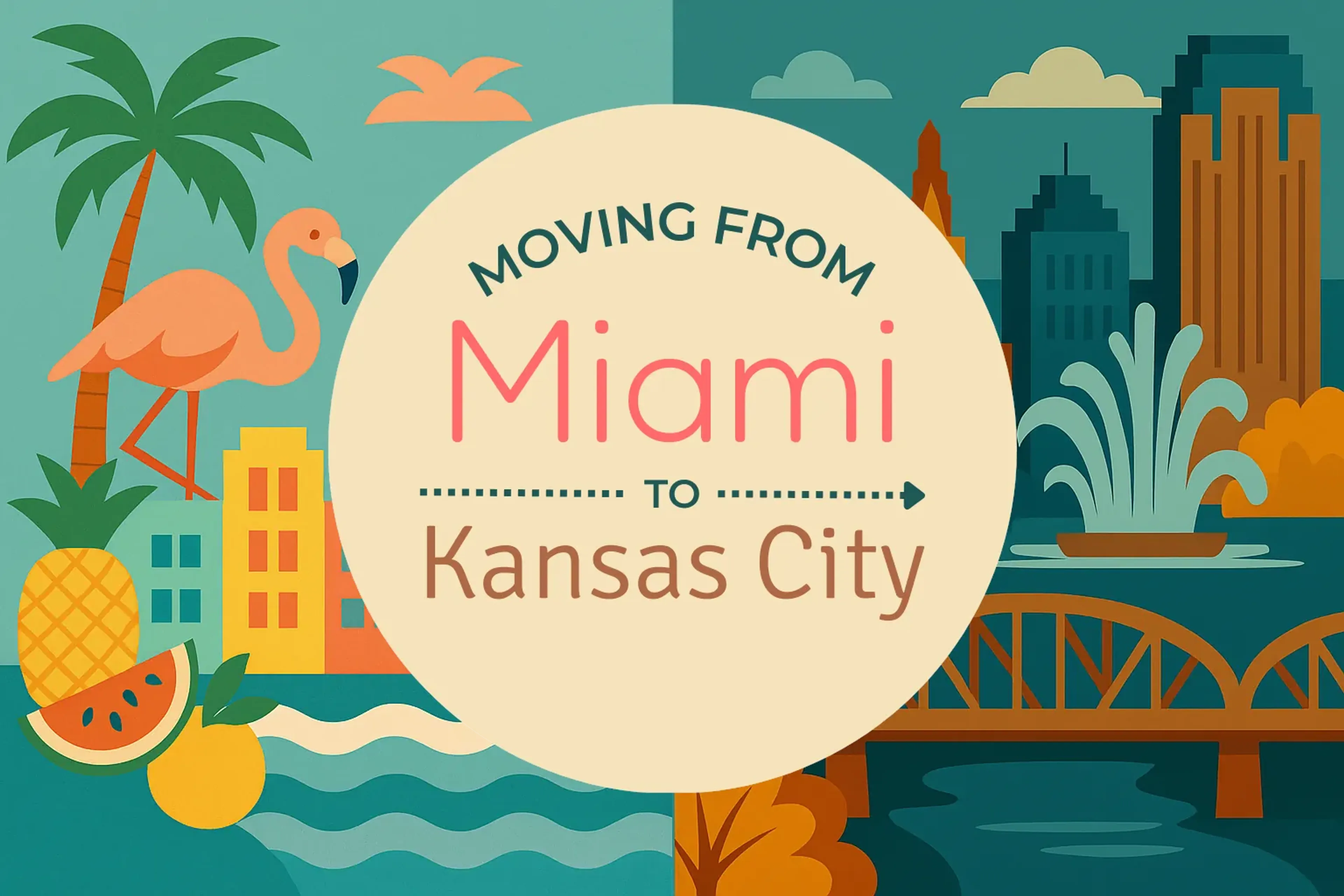 Side-by-side comparison of Miami to Kansas City moving companies