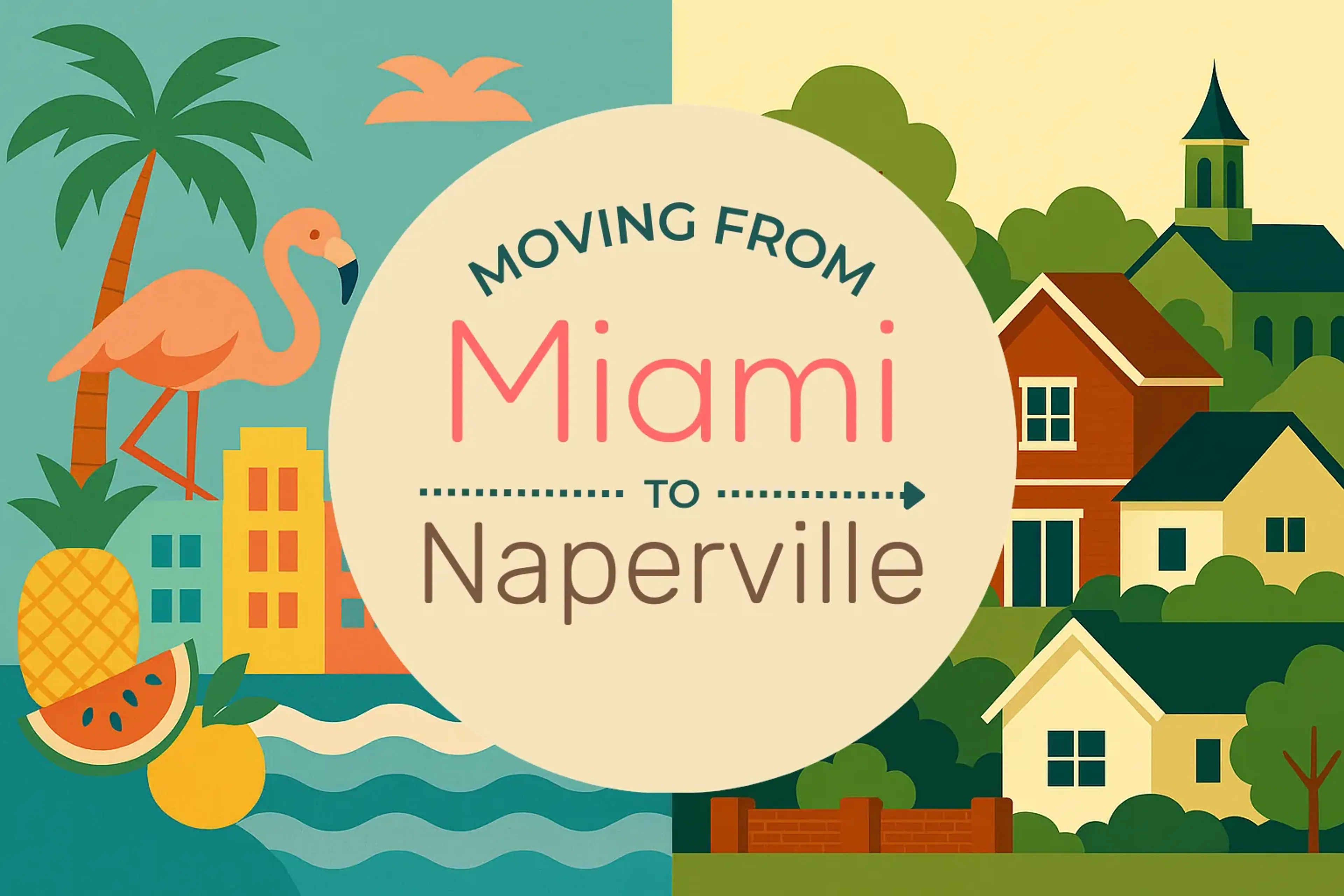 Side-by-side comparison of Miami to Naperville moving companies