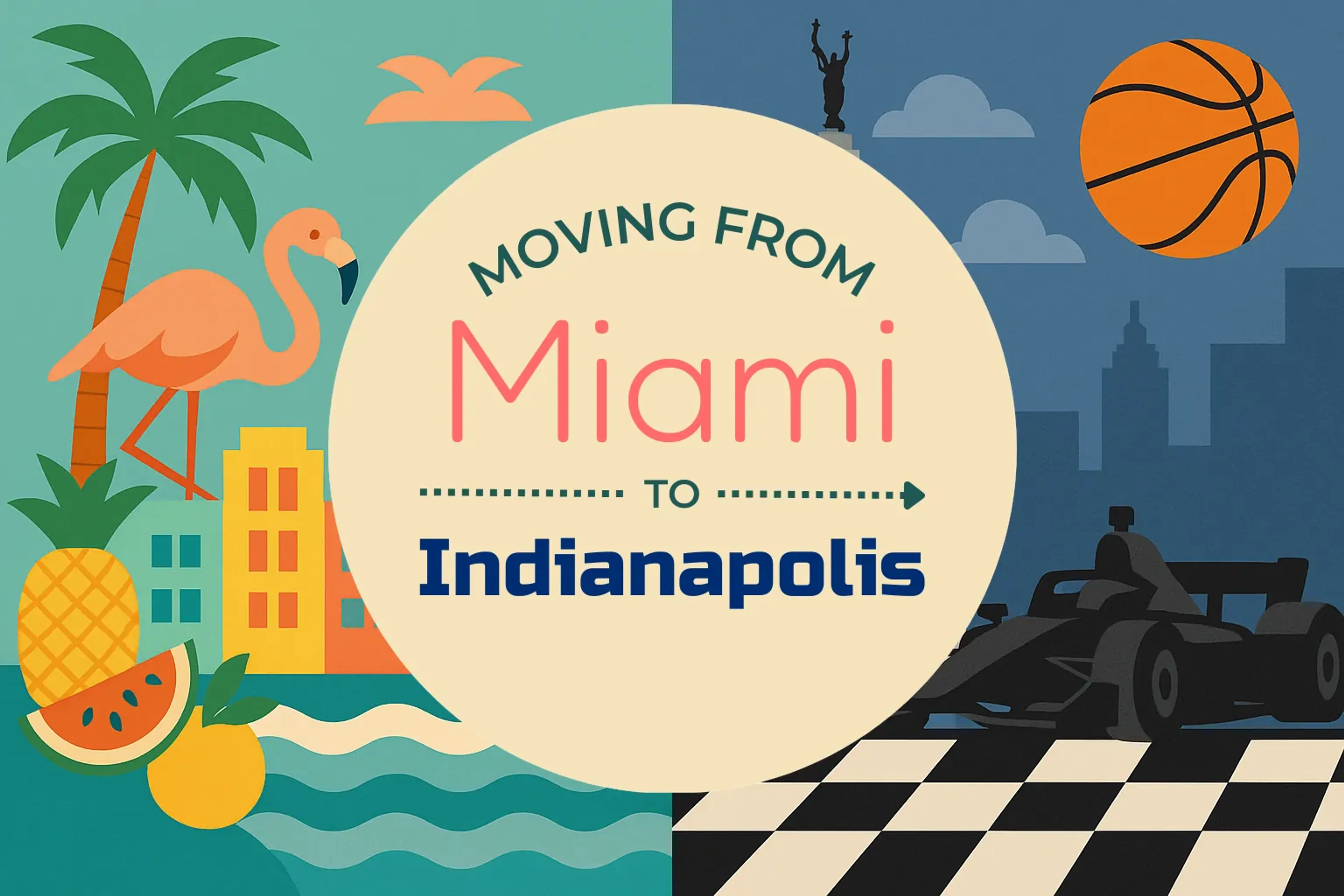 Side-by-side comparison of Miami to Indianapolis moving companies