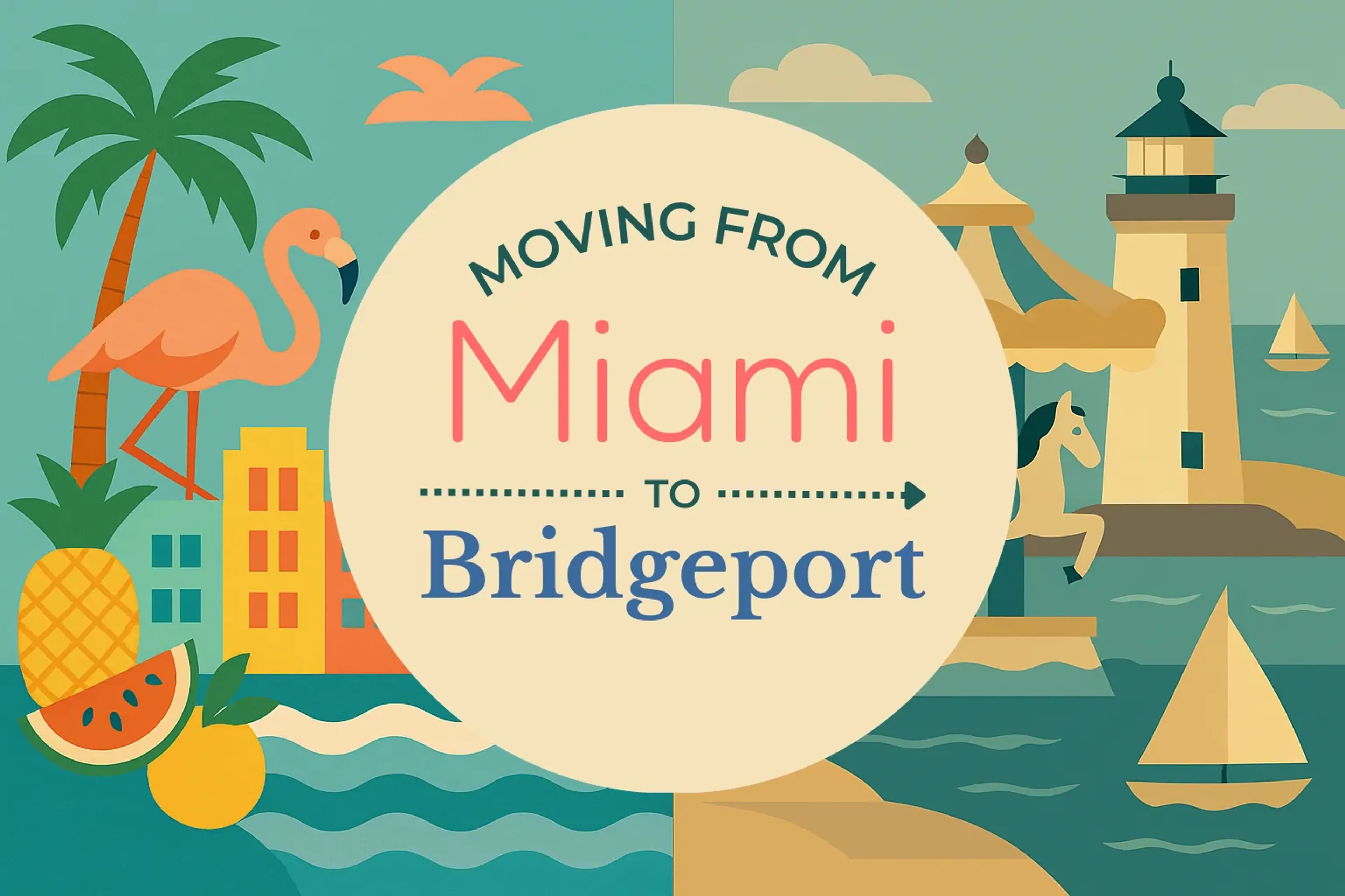 Side-by-side comparison of Miami to Bridgeport moving companies