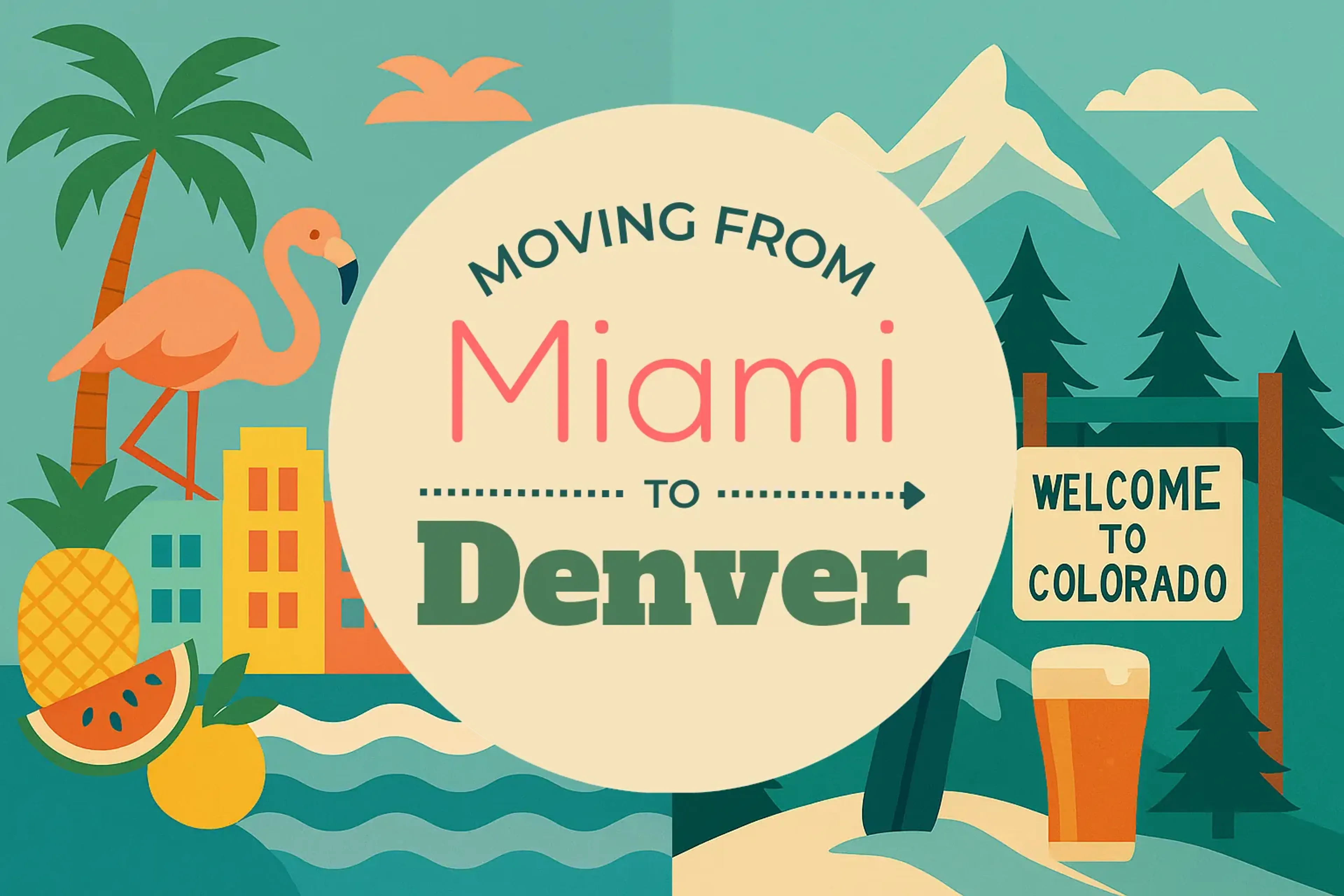 Side-by-side comparison of Miami to Denver moving companies