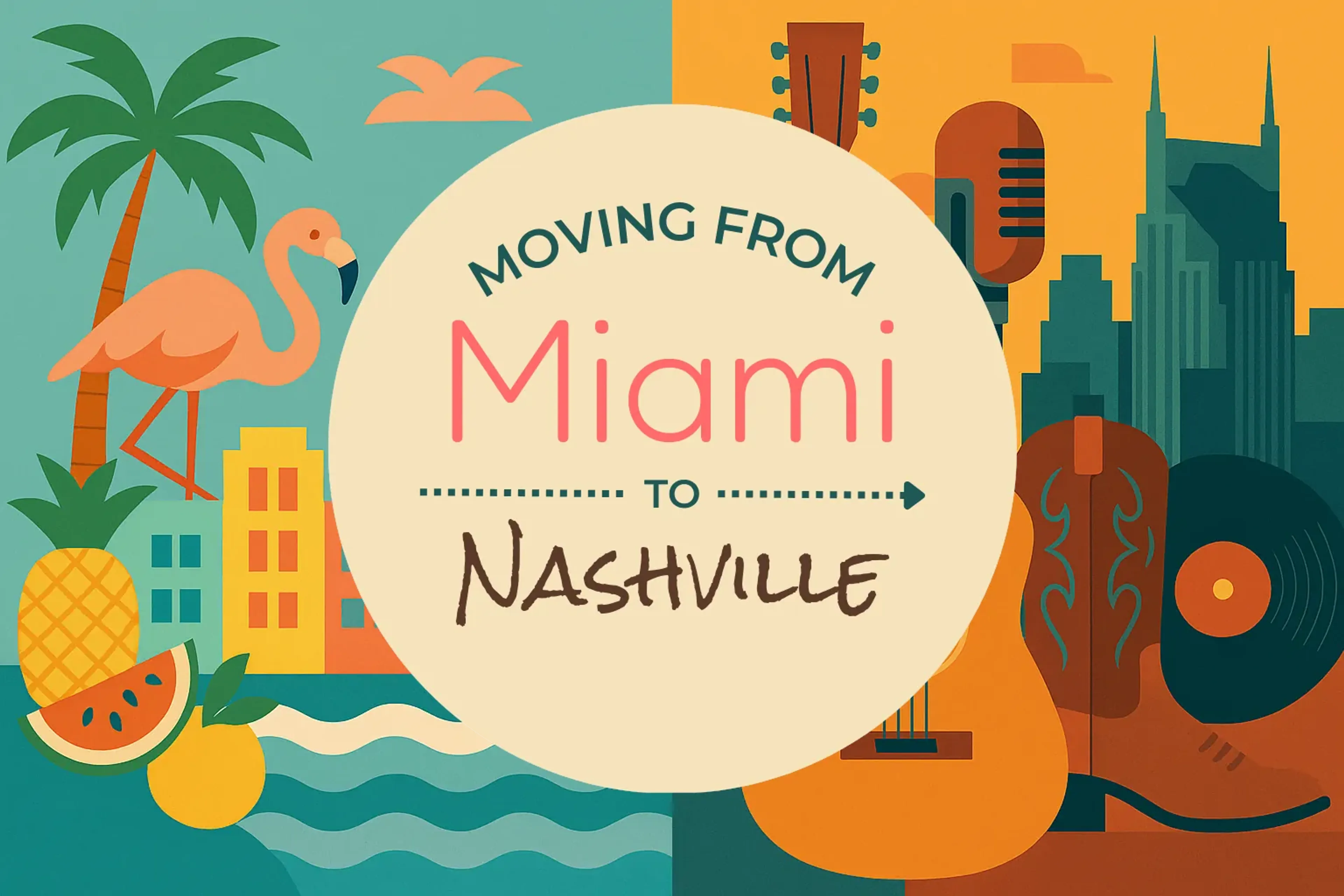 Side-by-side comparison of Miami to Nashville moving companies