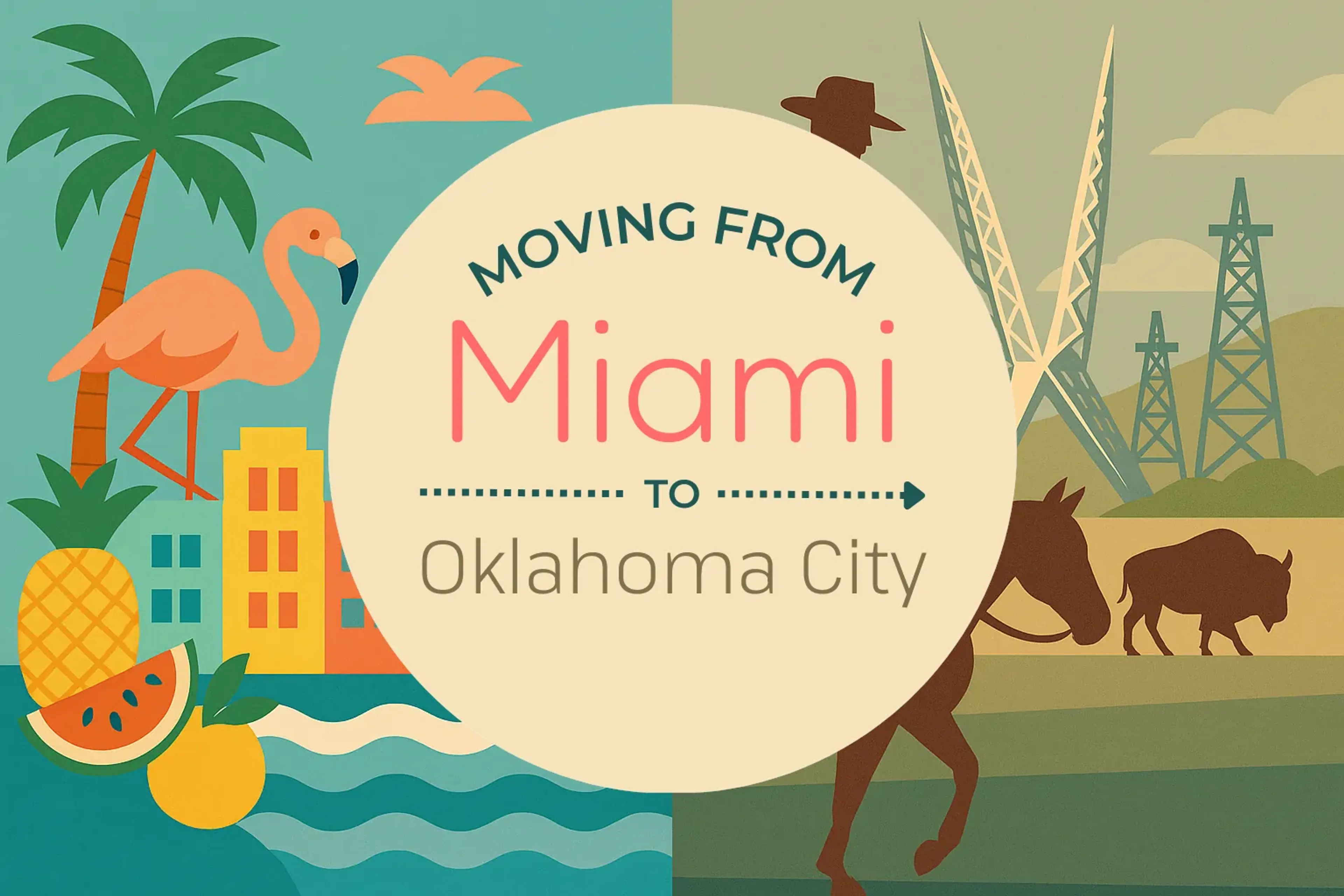 Side-by-side comparison of Miami to Oklahoma City moving companies