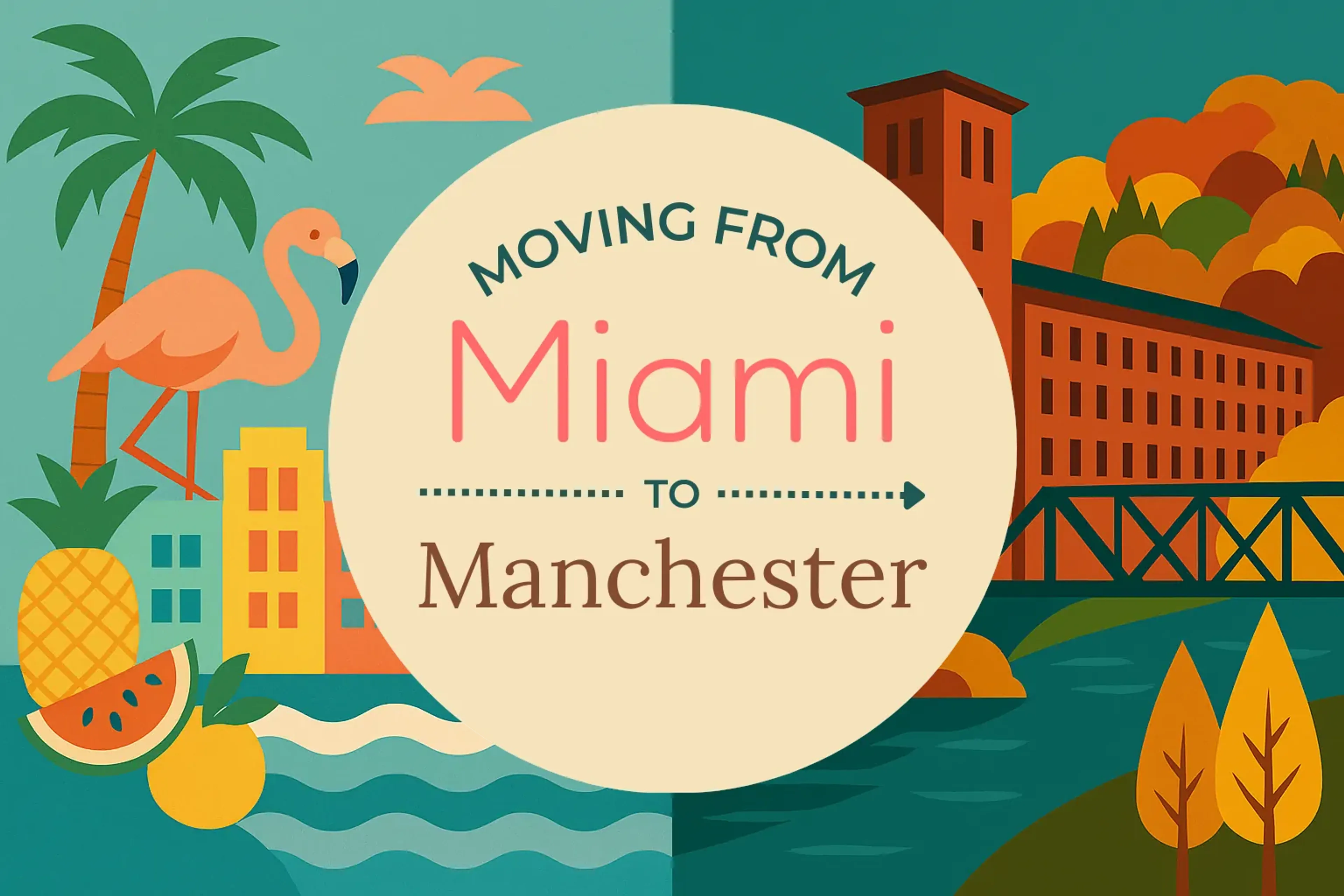 Side-by-side comparison of Miami to Manchester moving companies
