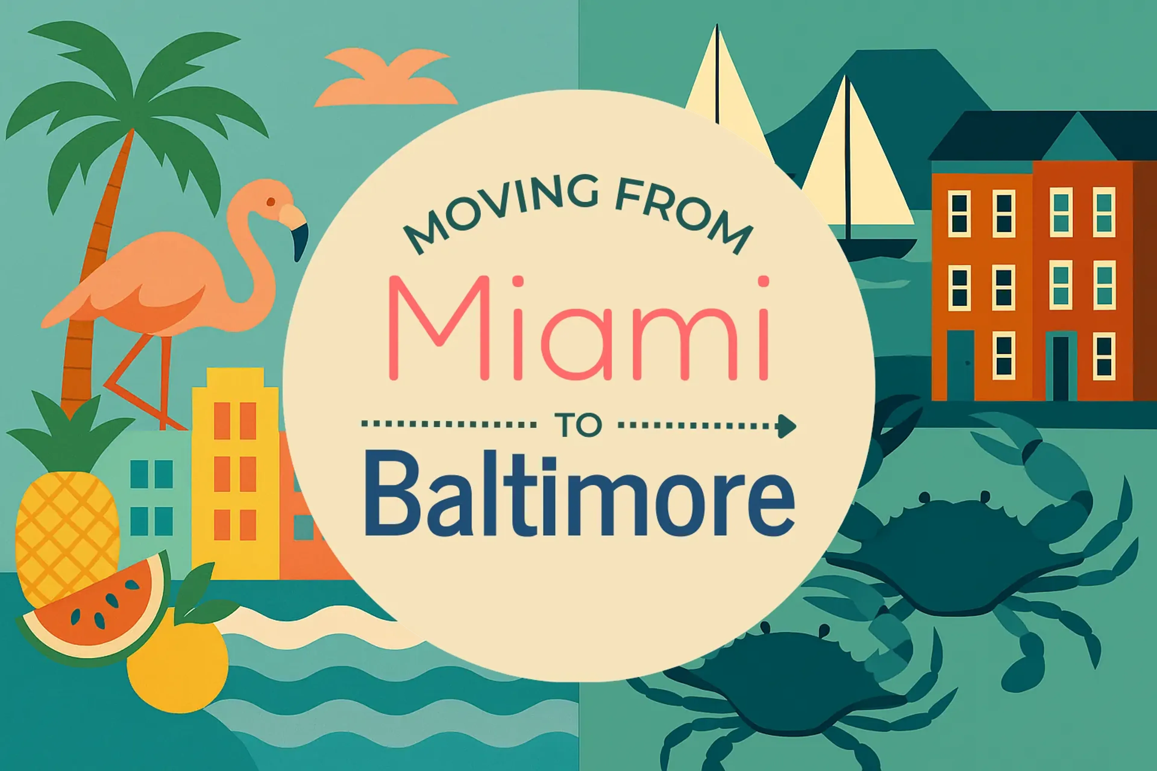 Side-by-side comparison of Miami to Baltimore moving companies