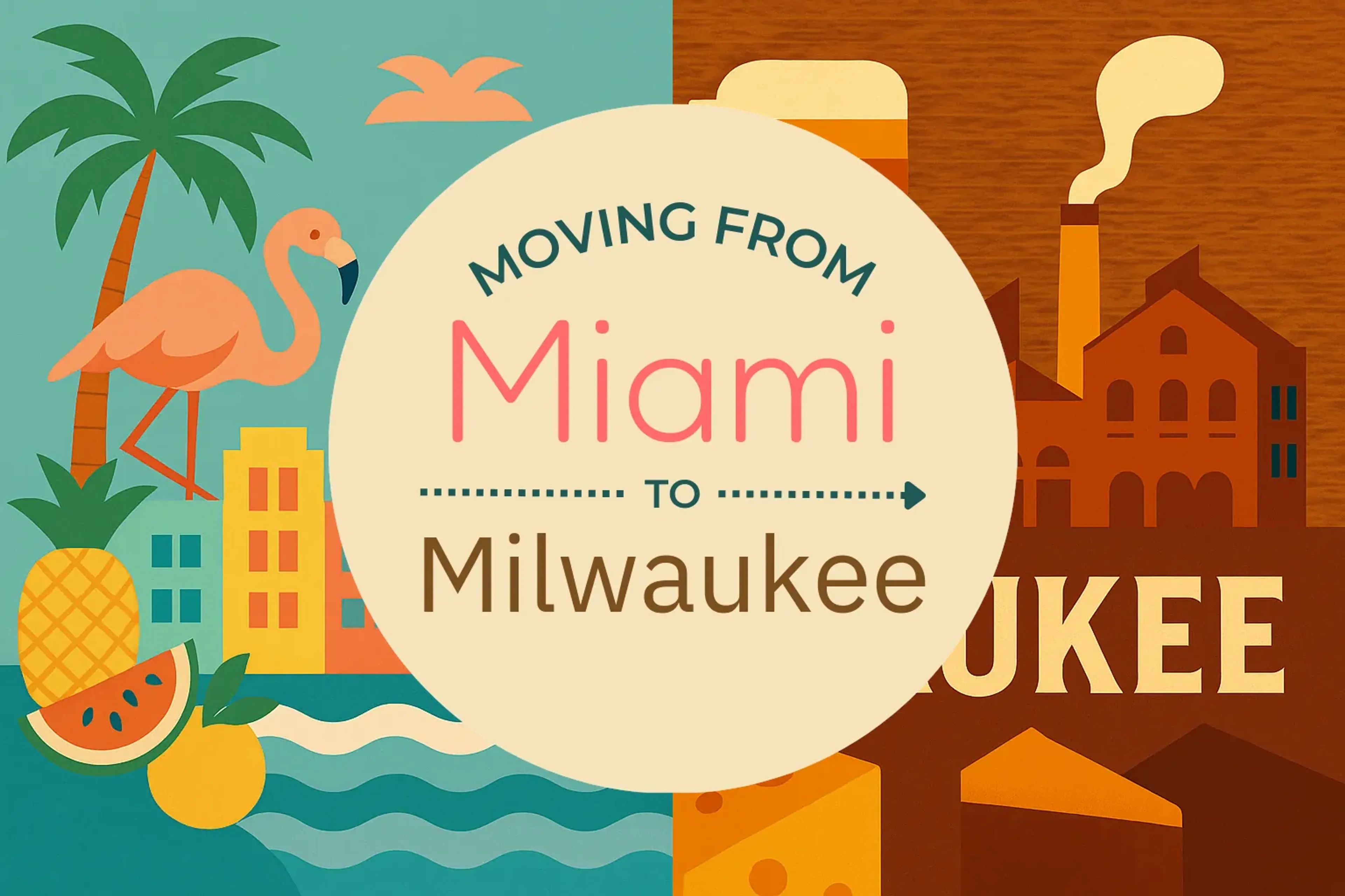 Side-by-side comparison of Miami to Milwaukee moving companies