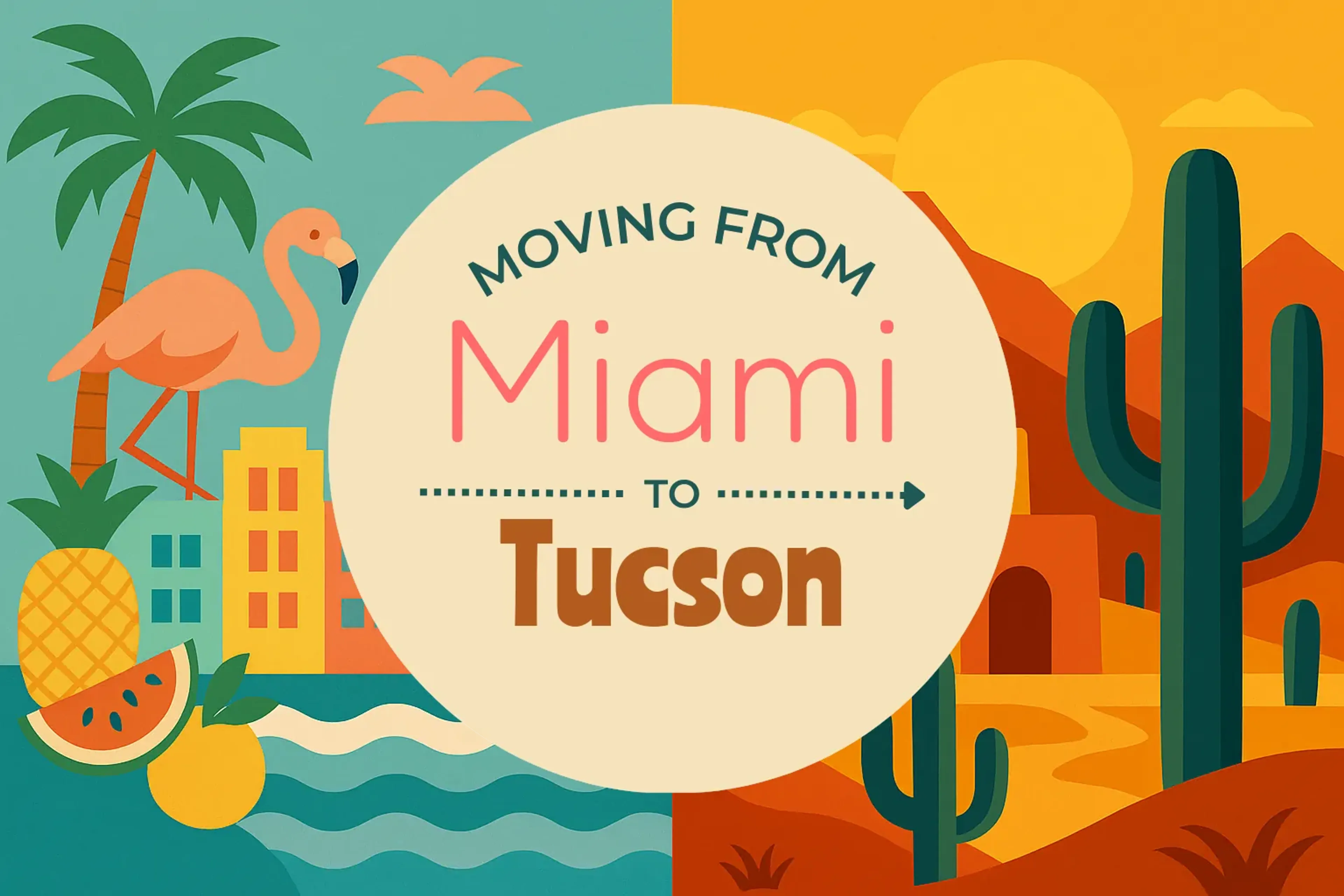 Side-by-side comparison of Miami to Tucson moving companies