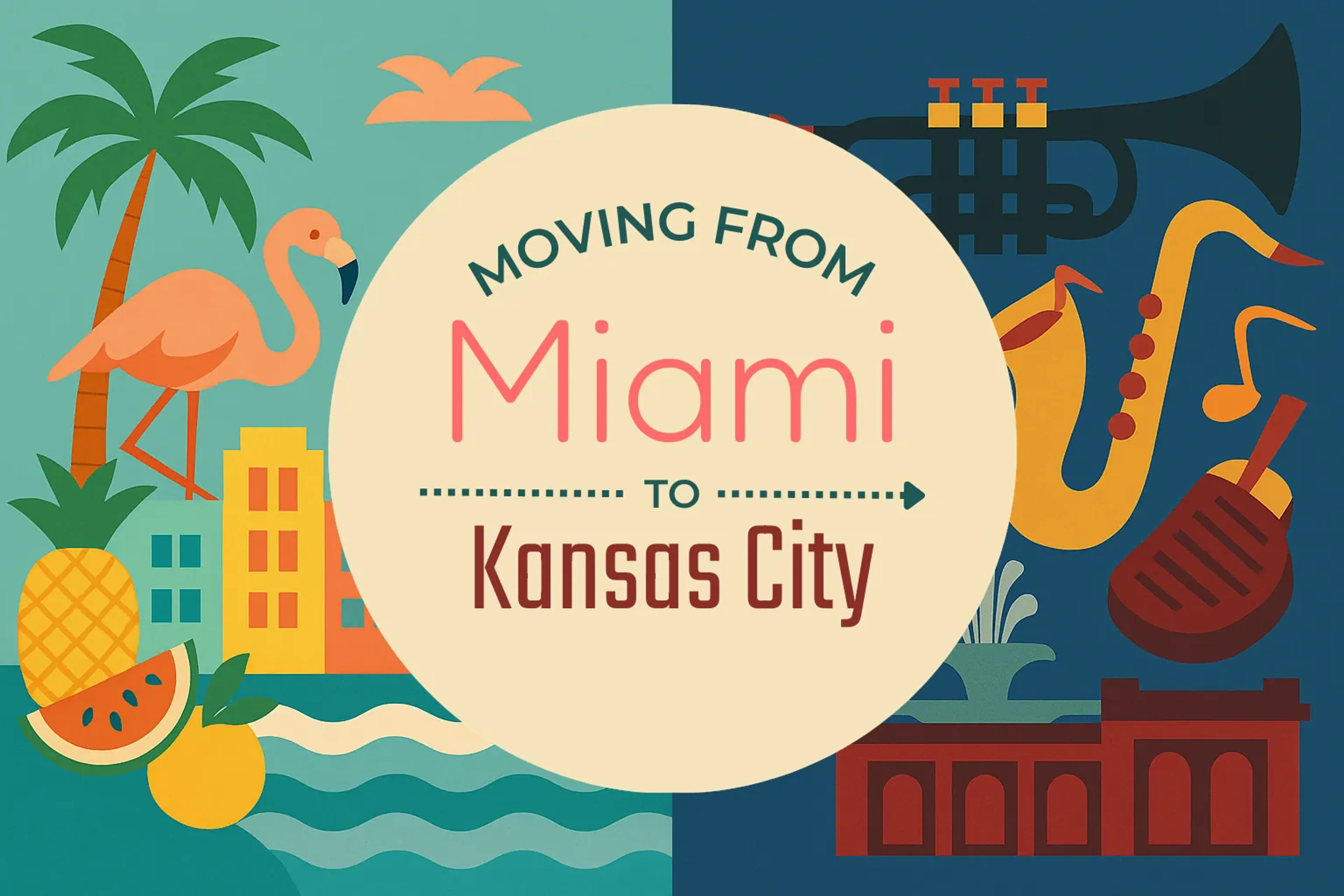 Side-by-side comparison of Miami to Kansas City moving companies
