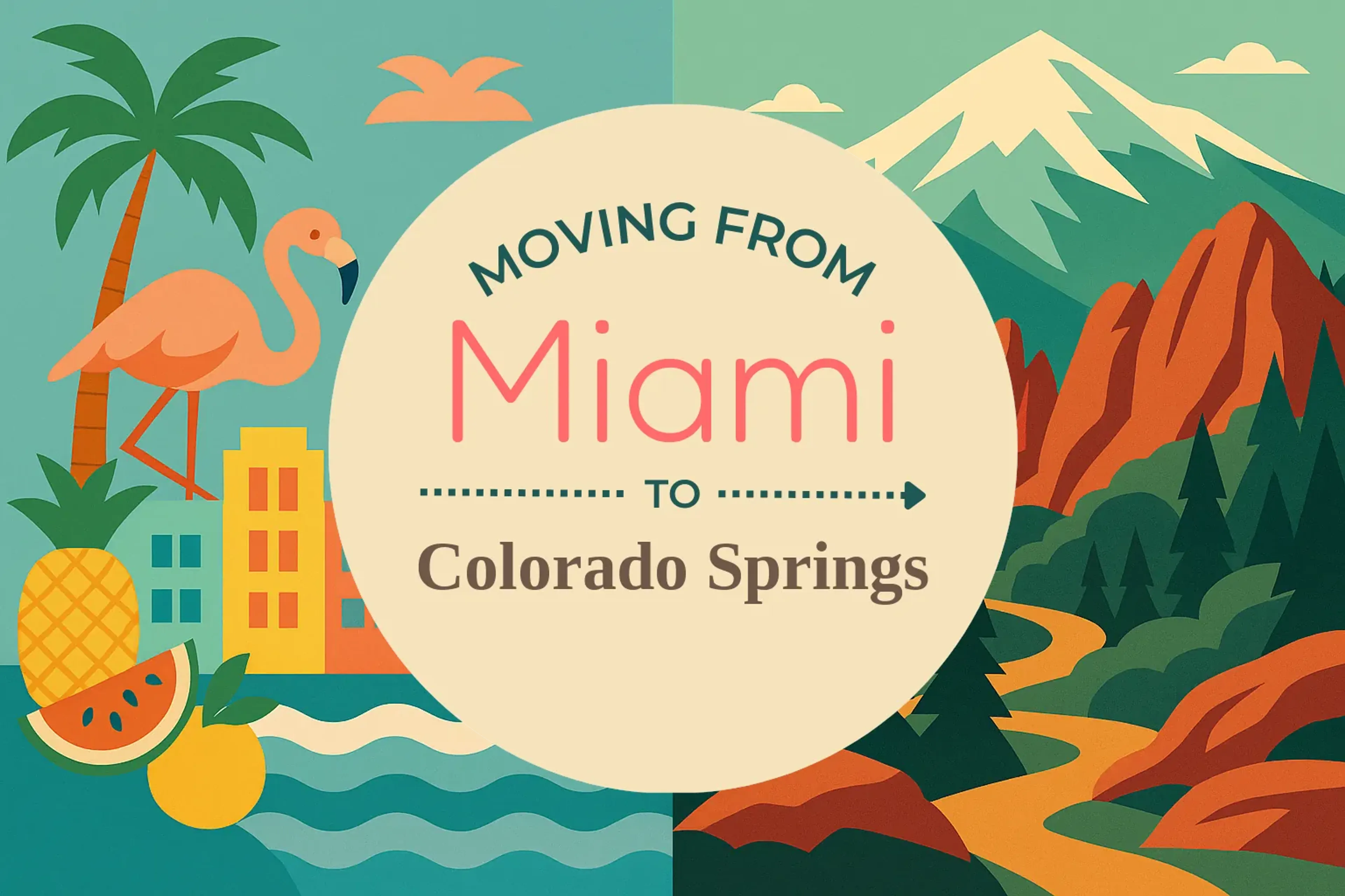 Side-by-side comparison of Miami to Colorado Springs moving companies