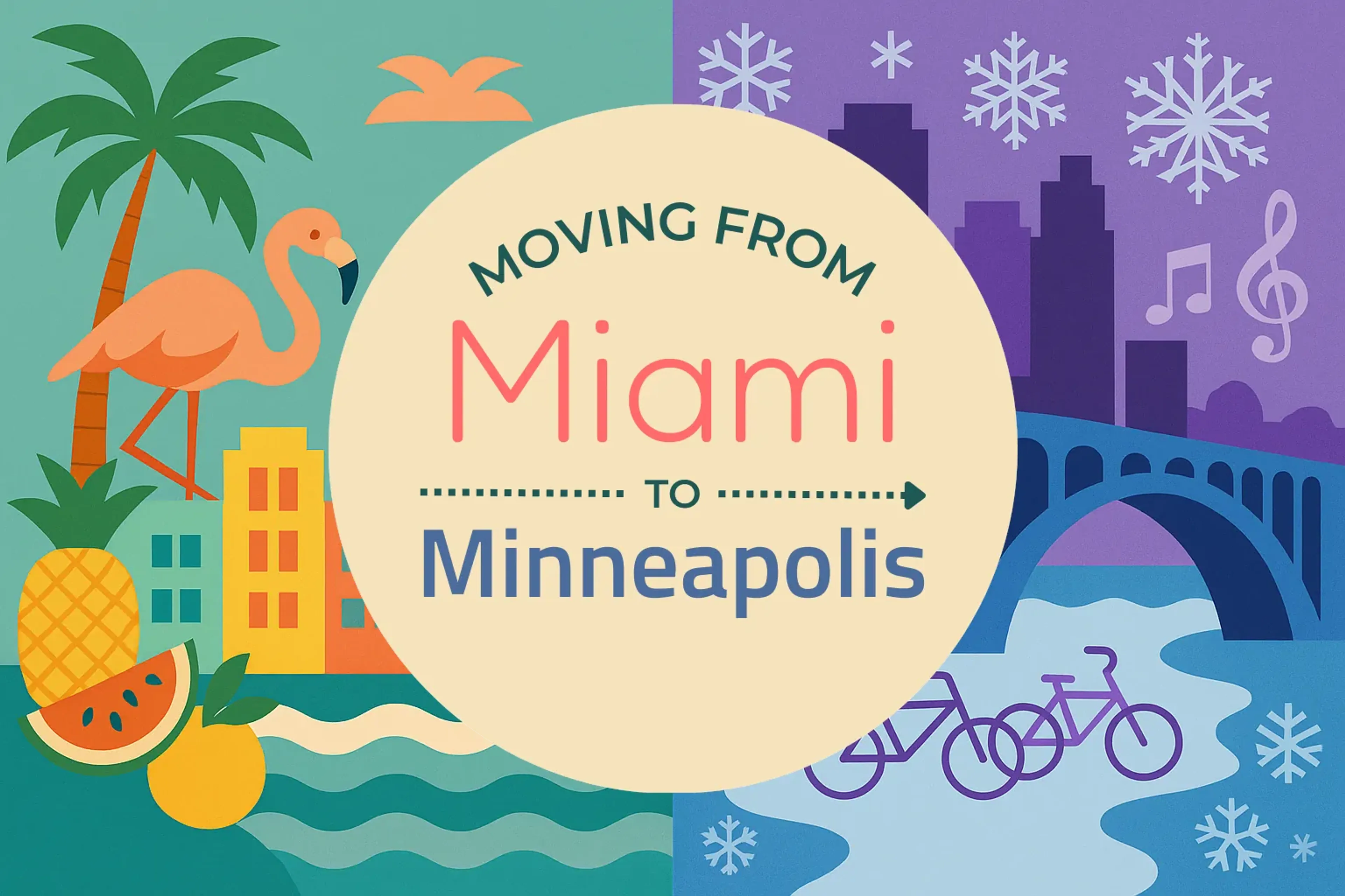 Side-by-side comparison of Miami to Minneapolis moving companies