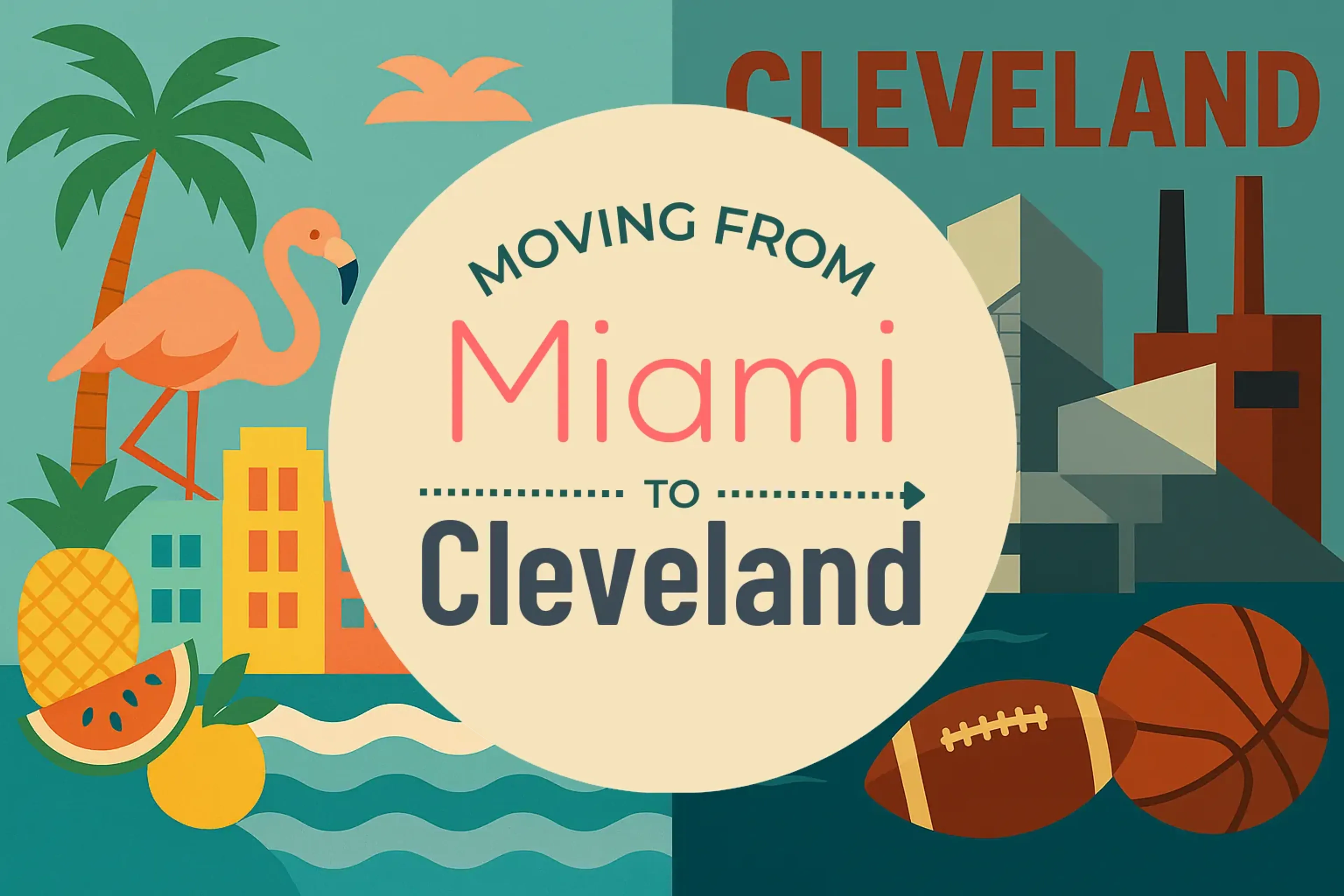 Side-by-side comparison of Miami to Cleveland moving companies