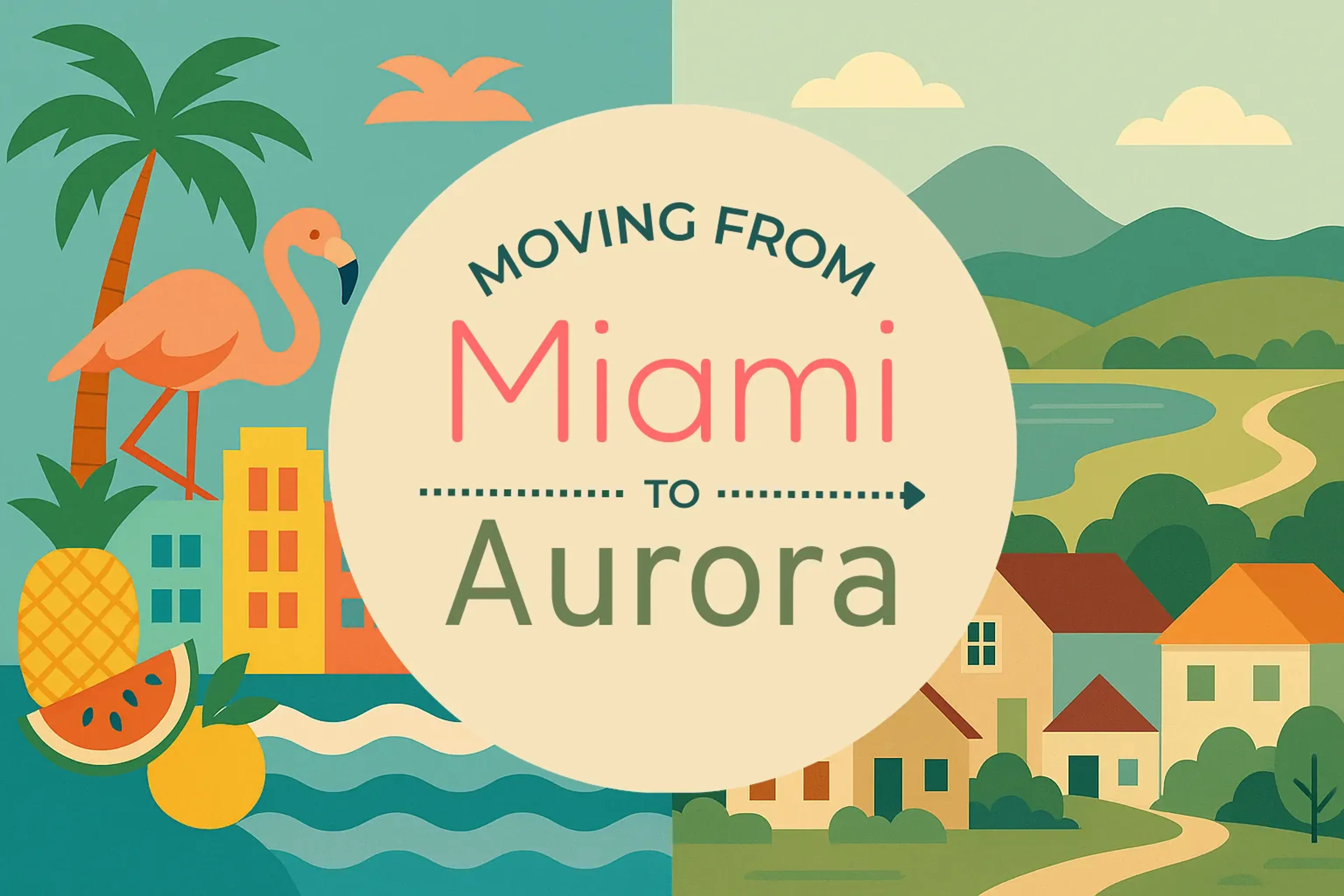 Side-by-side comparison of Miami to Aurora moving companies