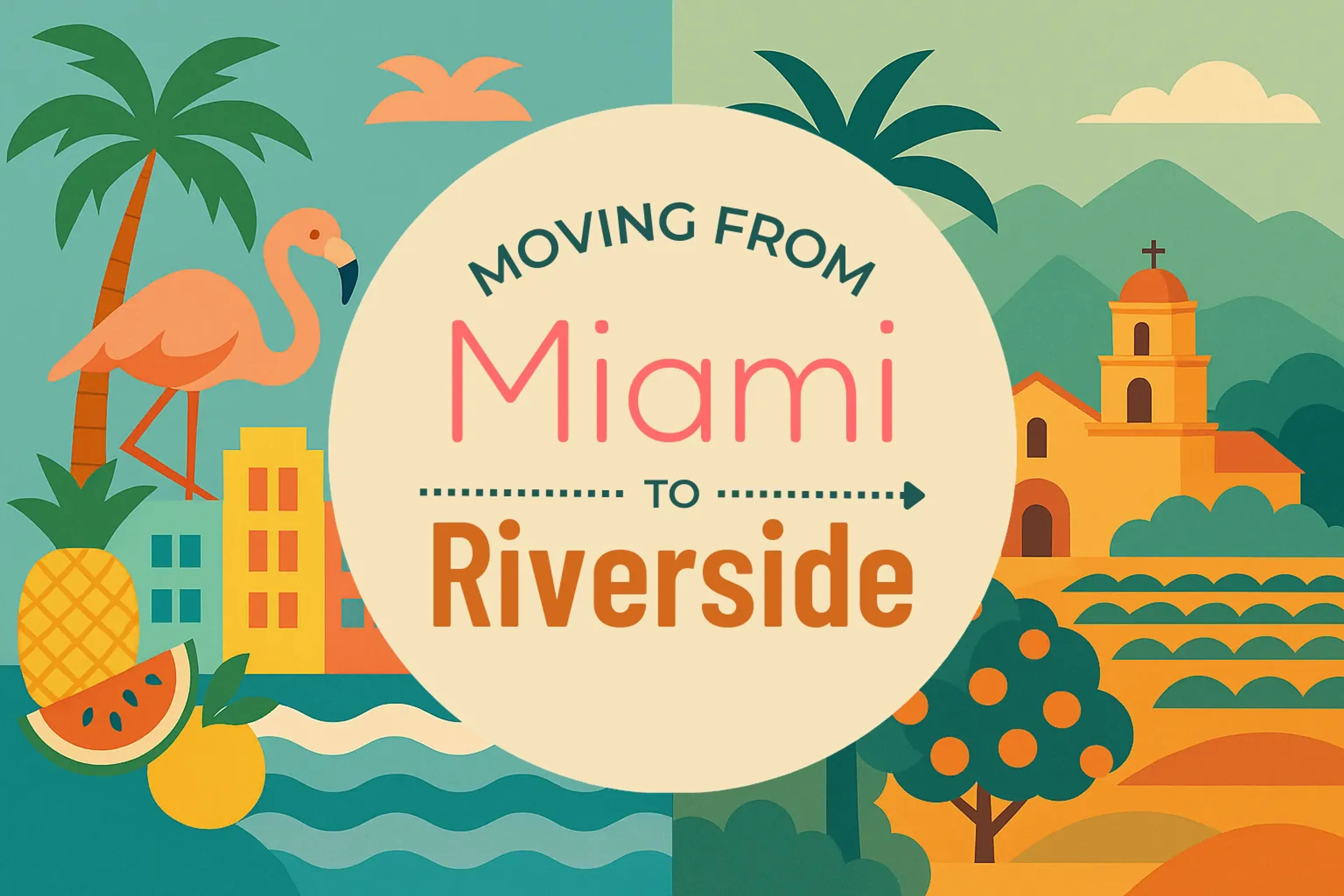 Side-by-side comparison of Miami to Riverside moving companies