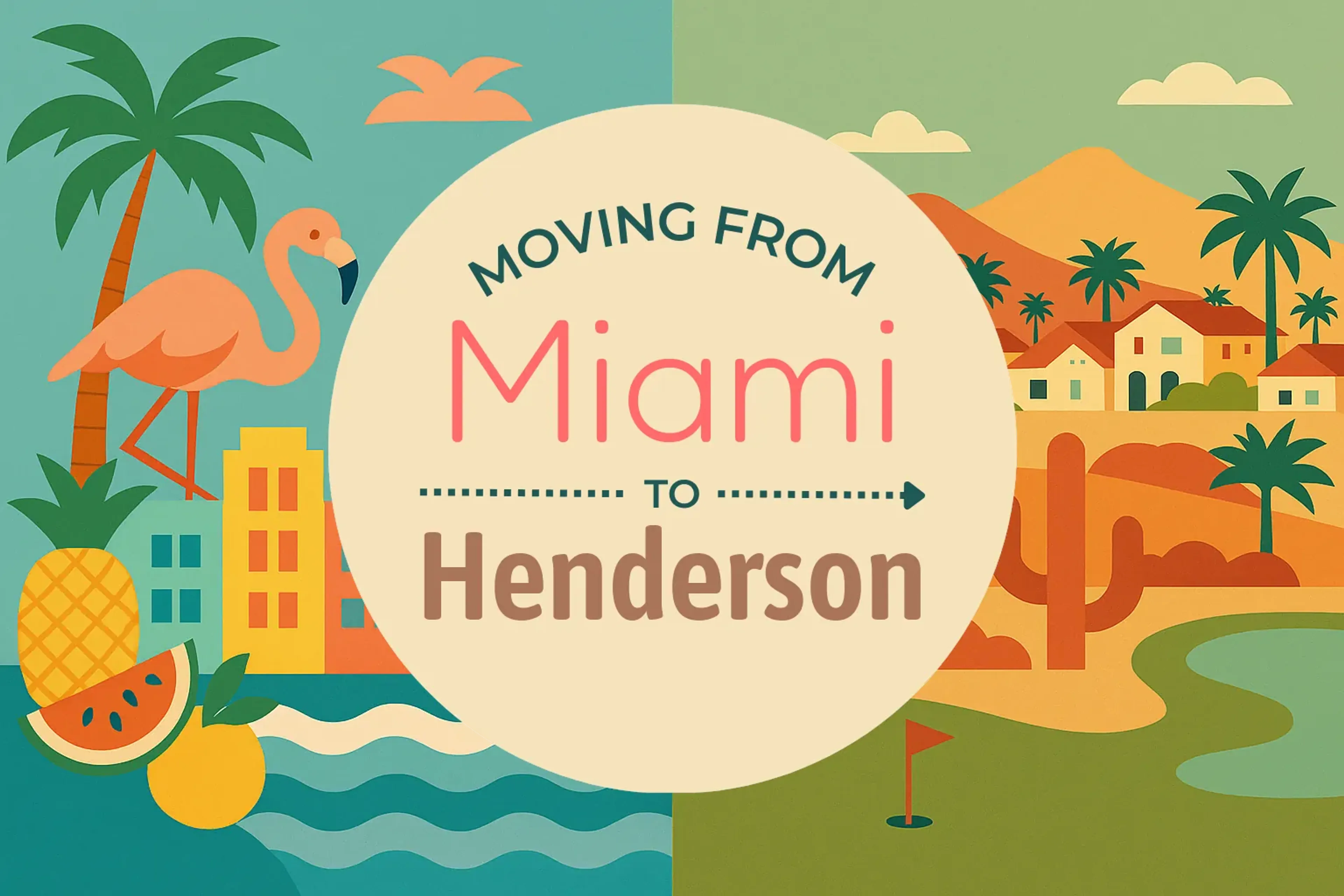 Side-by-side comparison of Miami to Henderson moving companies