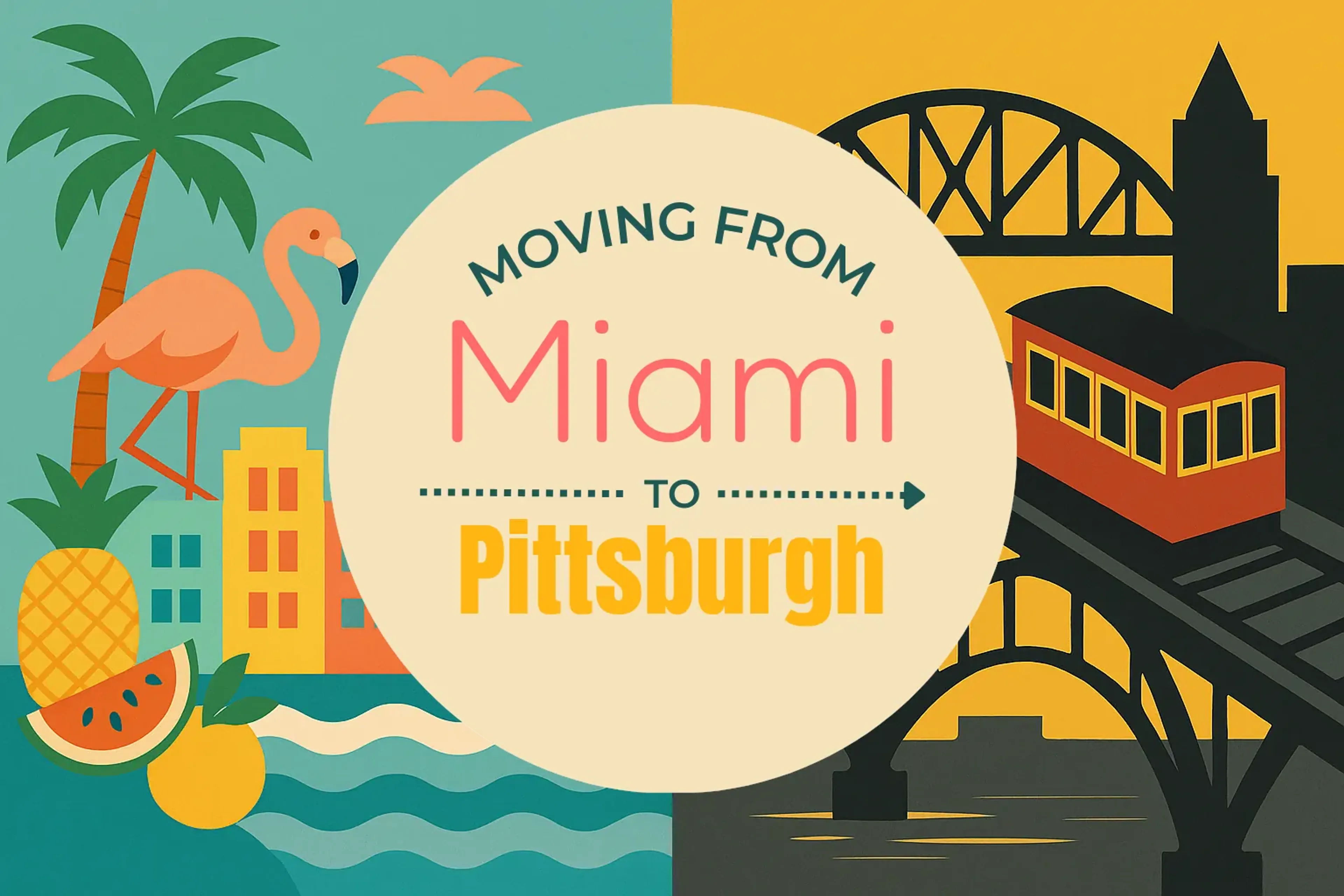 Side-by-side comparison of Miami to Pittsburgh moving companies