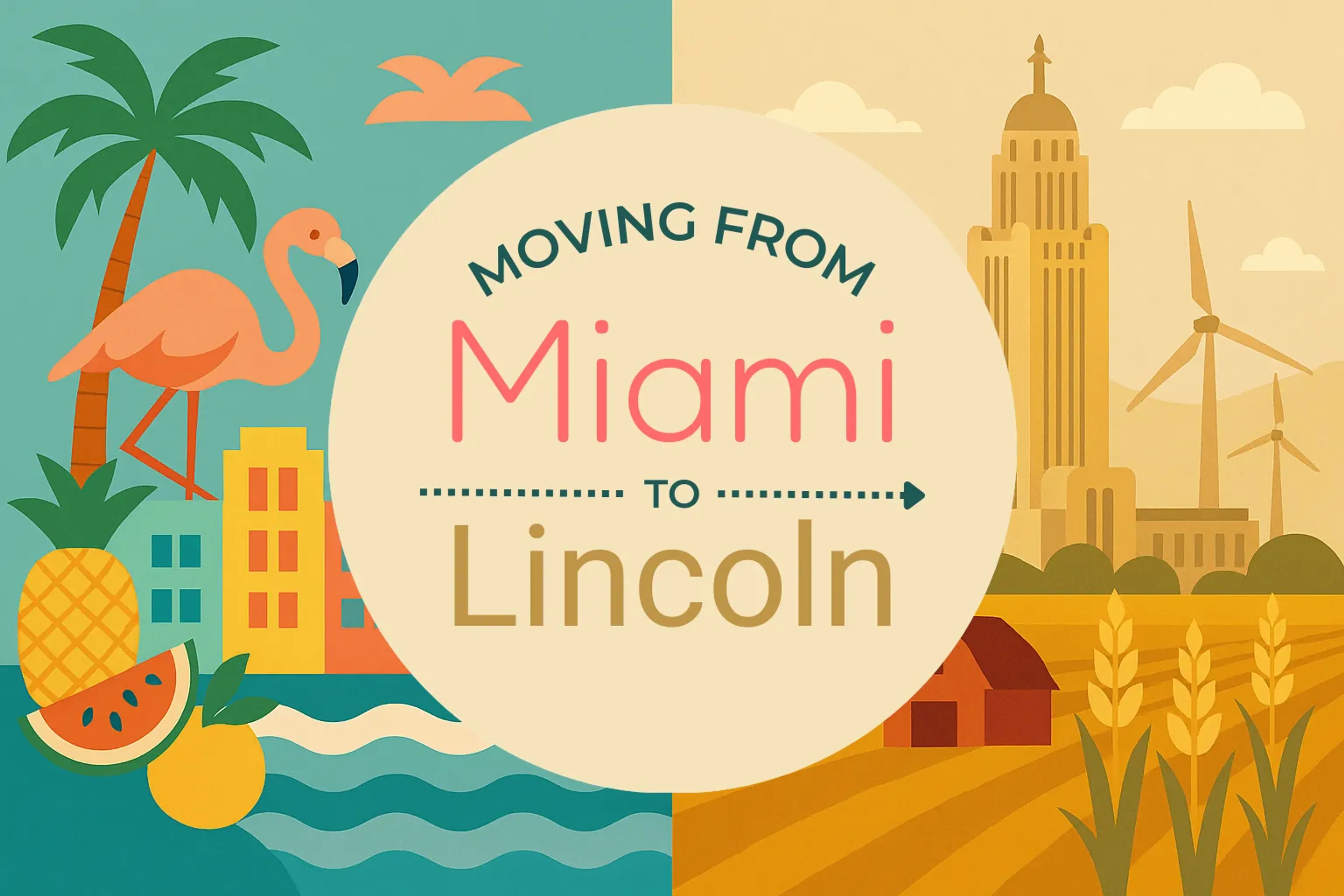 Side-by-side comparison of Miami to Lincoln moving companies