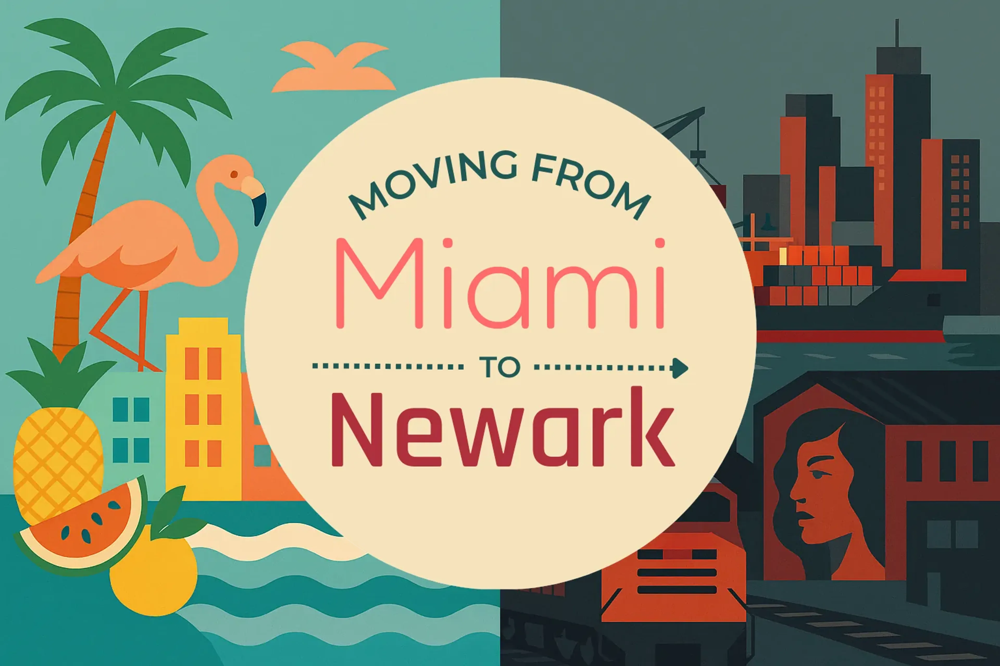 Side-by-side comparison of Miami to Newark moving companies