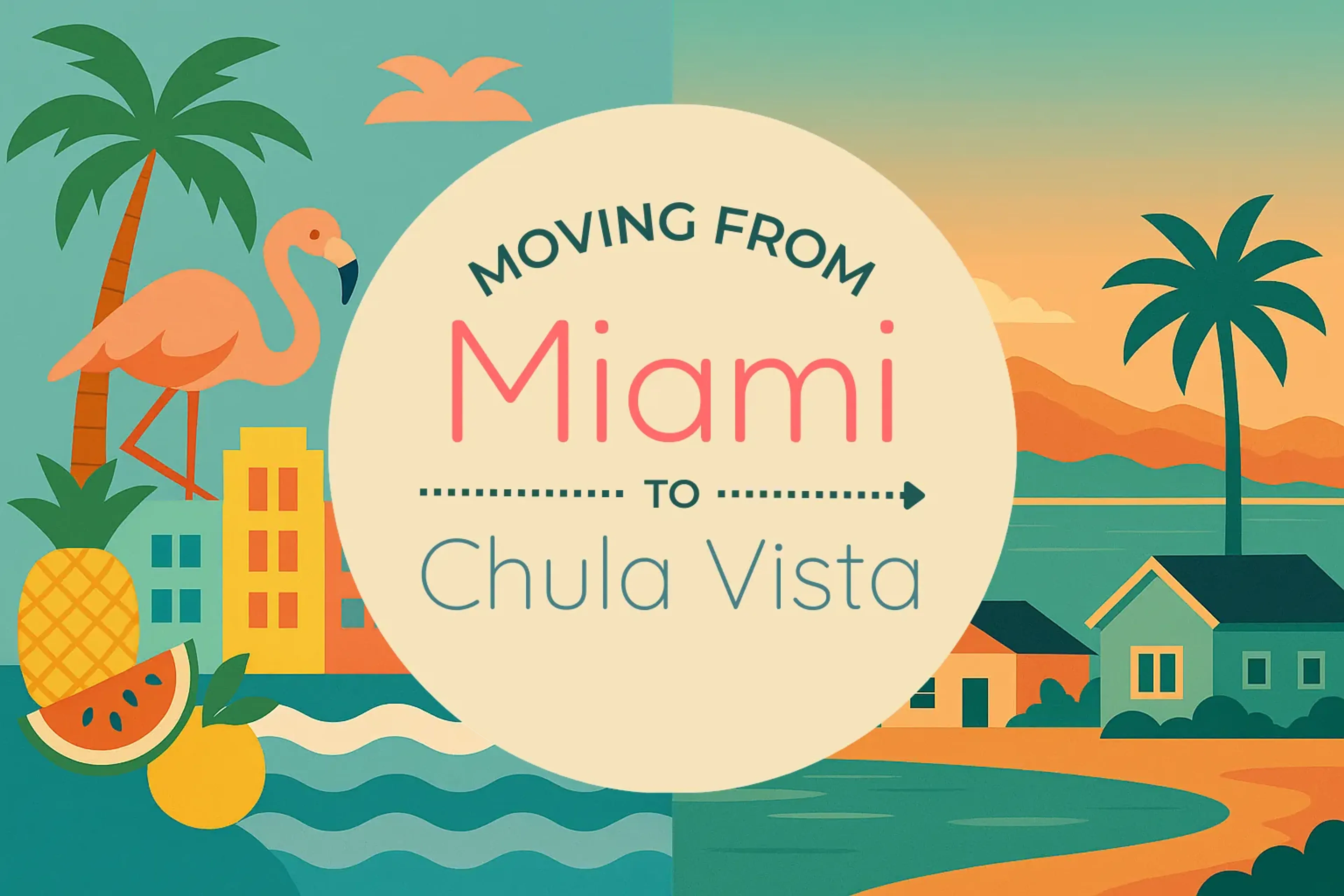 Side-by-side comparison of Miami to Chula Vista moving companies