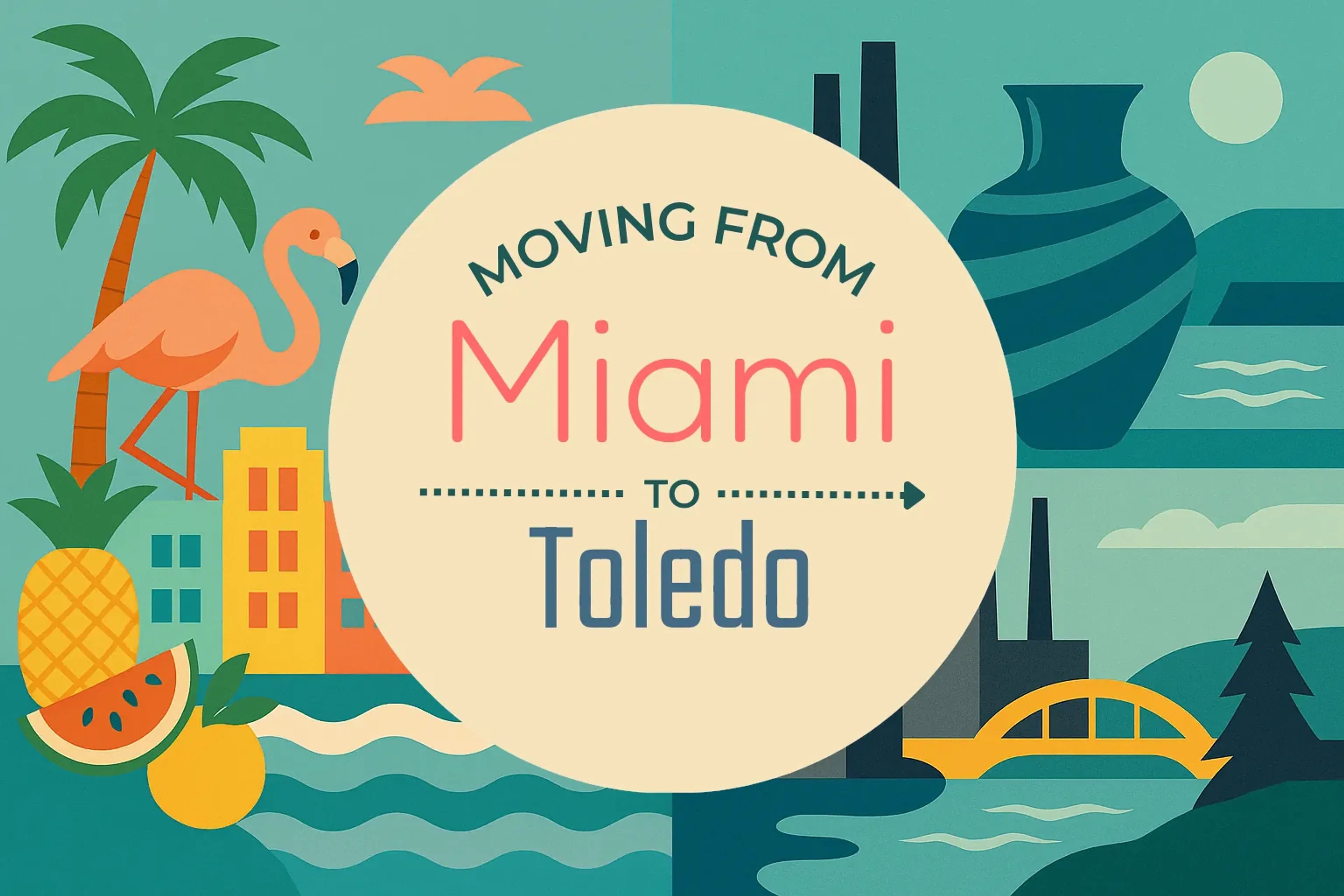Side-by-side comparison of Miami to Toledo moving companies